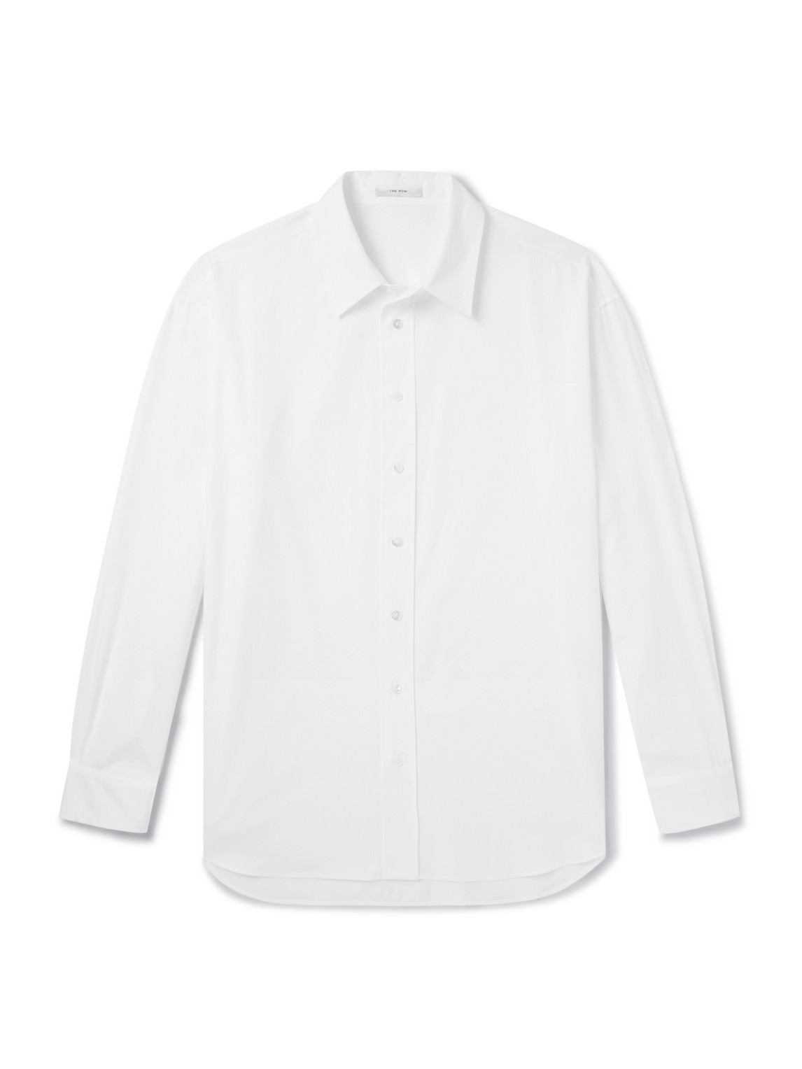 The Row Penn Oversized Cotton-poplin Shirt In White