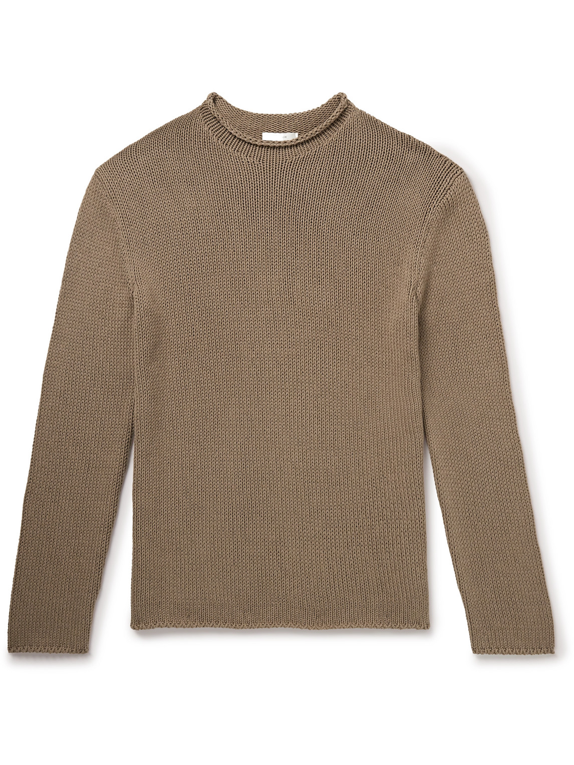 Shop The Row Anteo Cotton And Cashmere-blend Sweater In Brown