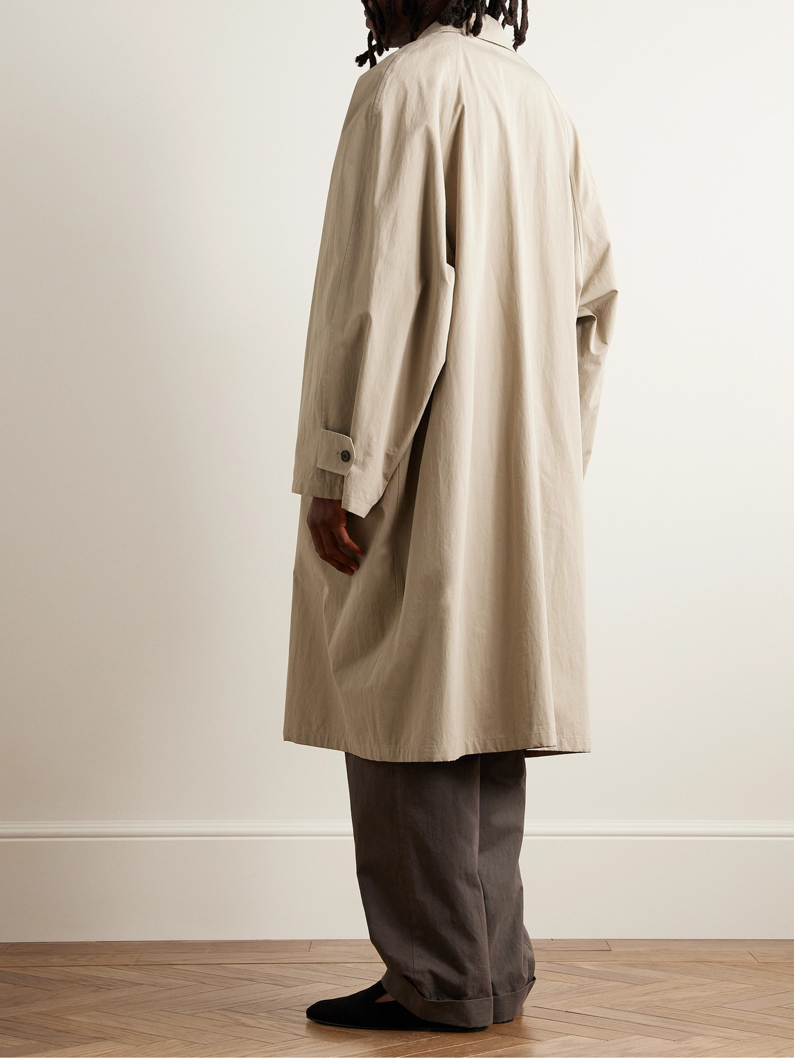 Shop The Row Flemming Cotton Trench Coat In Neutrals