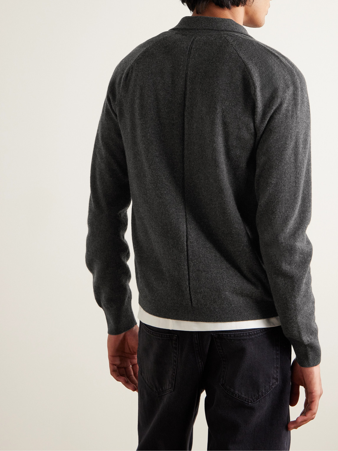 Shop The Row Sinclair Cashmere Cardigan In Gray