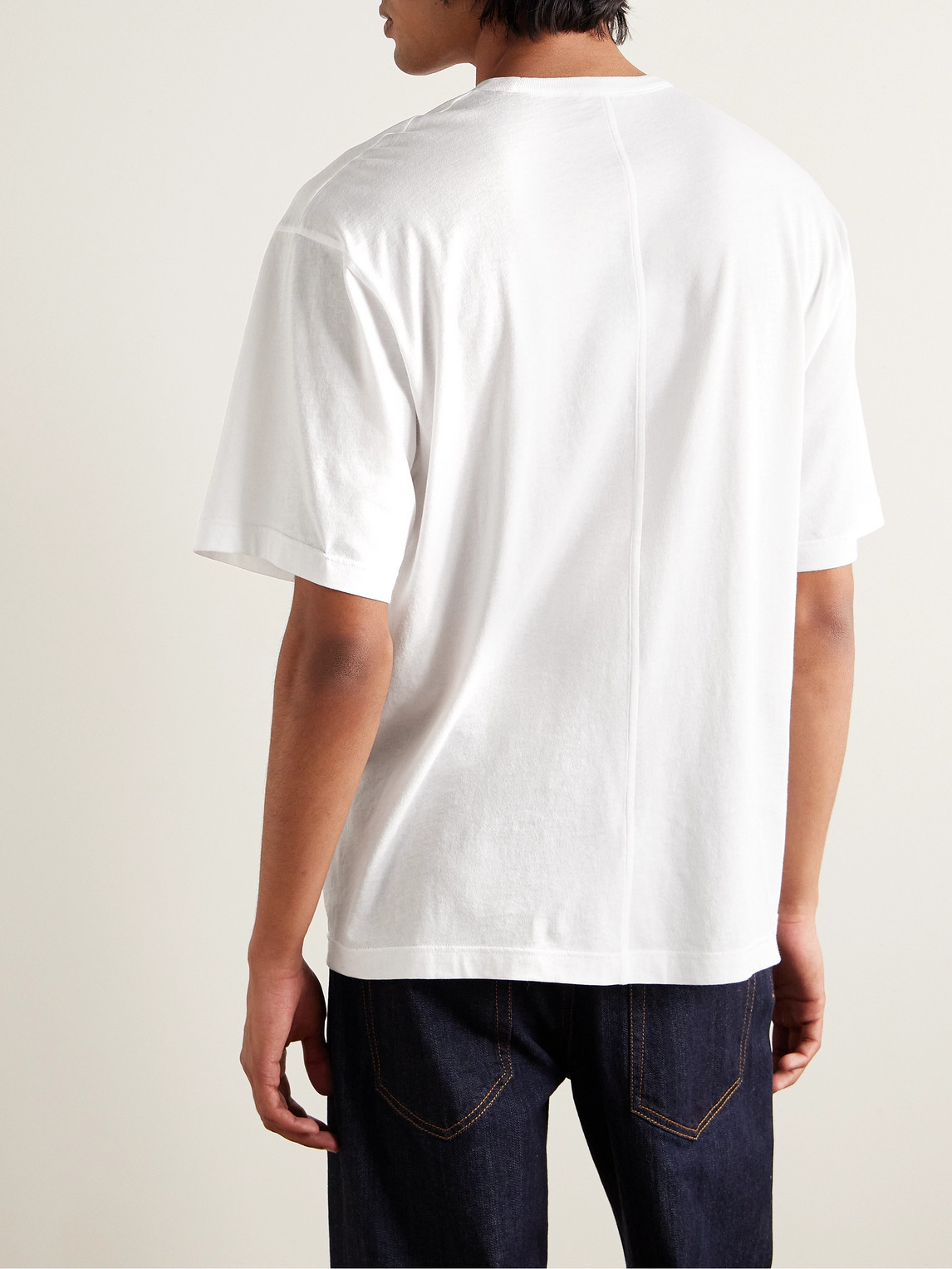 The Row Luke Soft Supima Cotton Jersey T-shirt In White