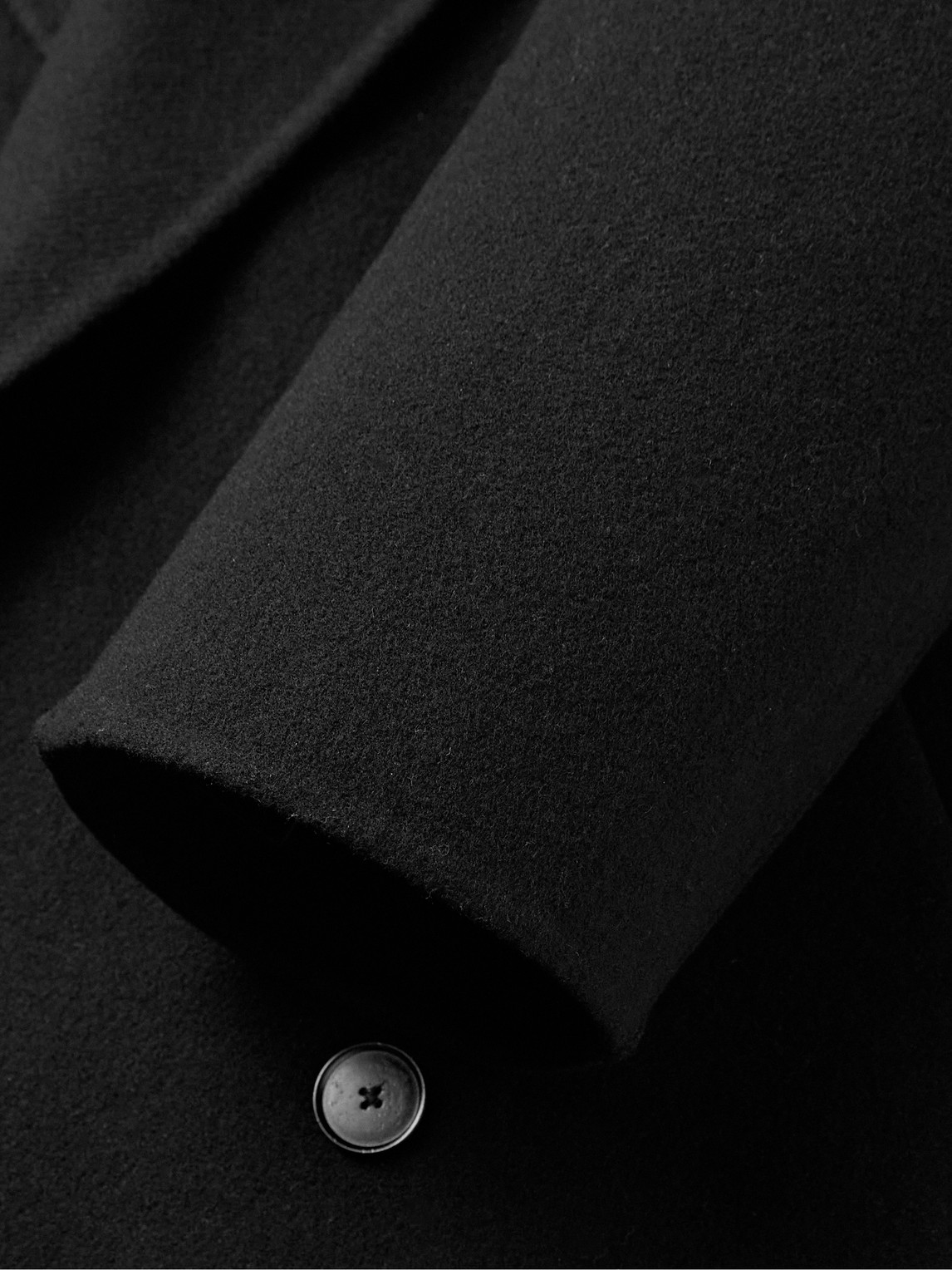 Shop The Row Ferro Belted Double-breasted Wool-blend Coat In Black