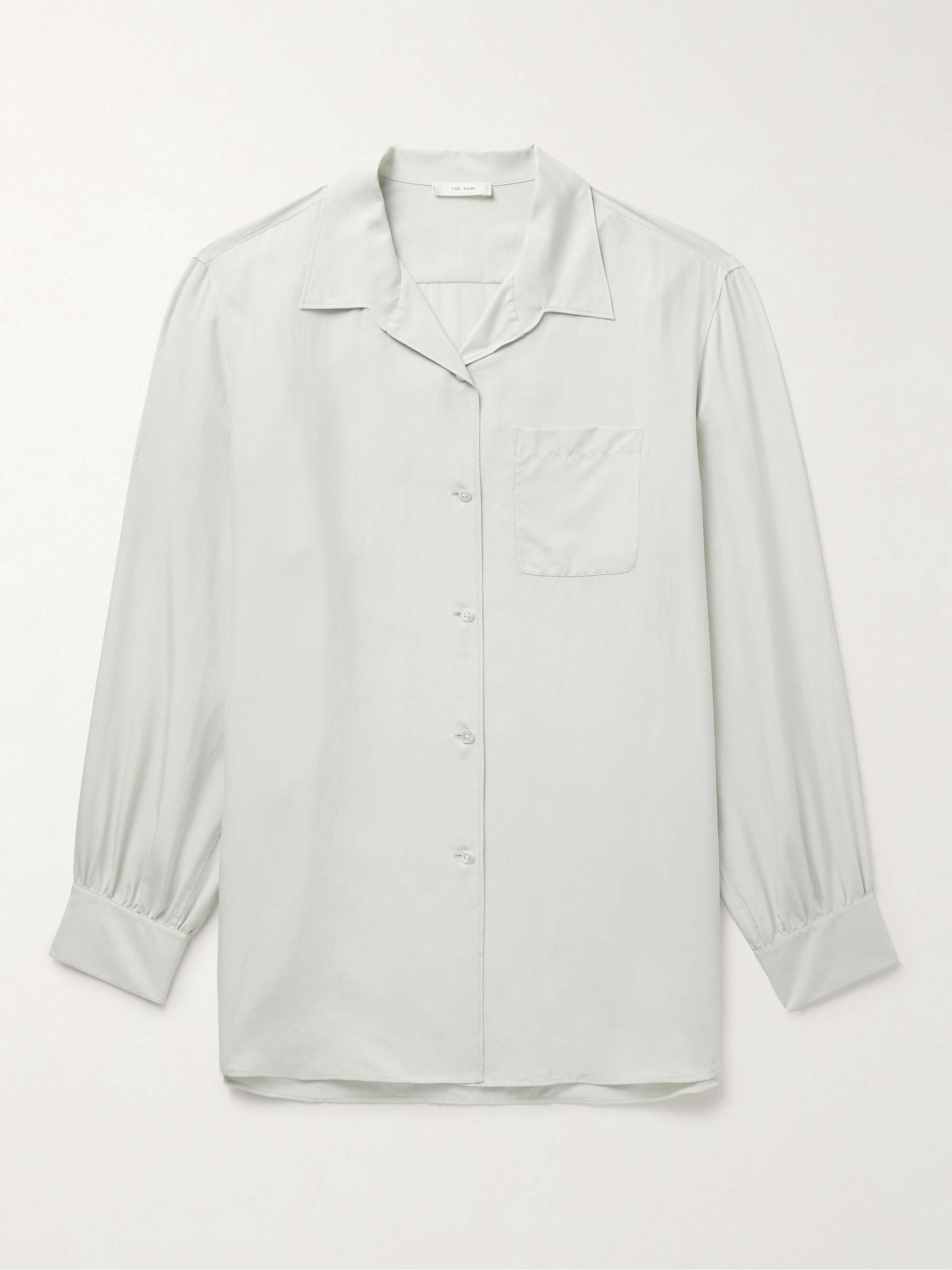 Kiton Camp Collar Silk Shirt