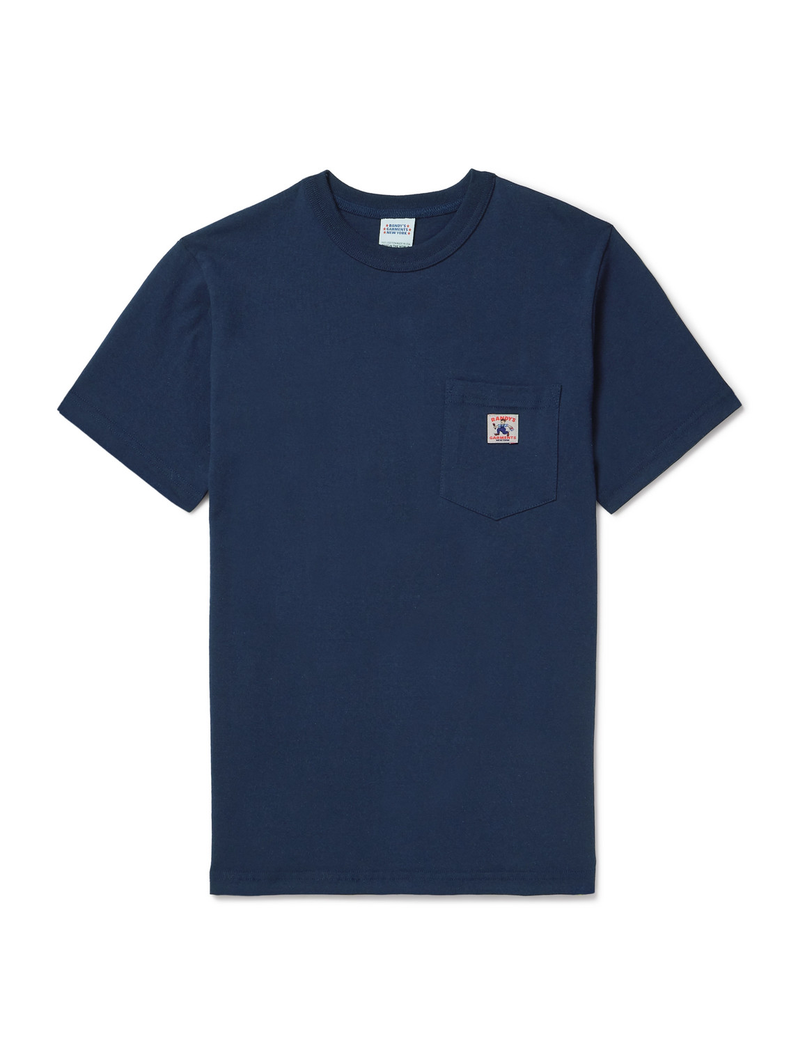 Randy's Garments Kids' Logo-appliquéd Cotton-jersey T-shirt In Blue