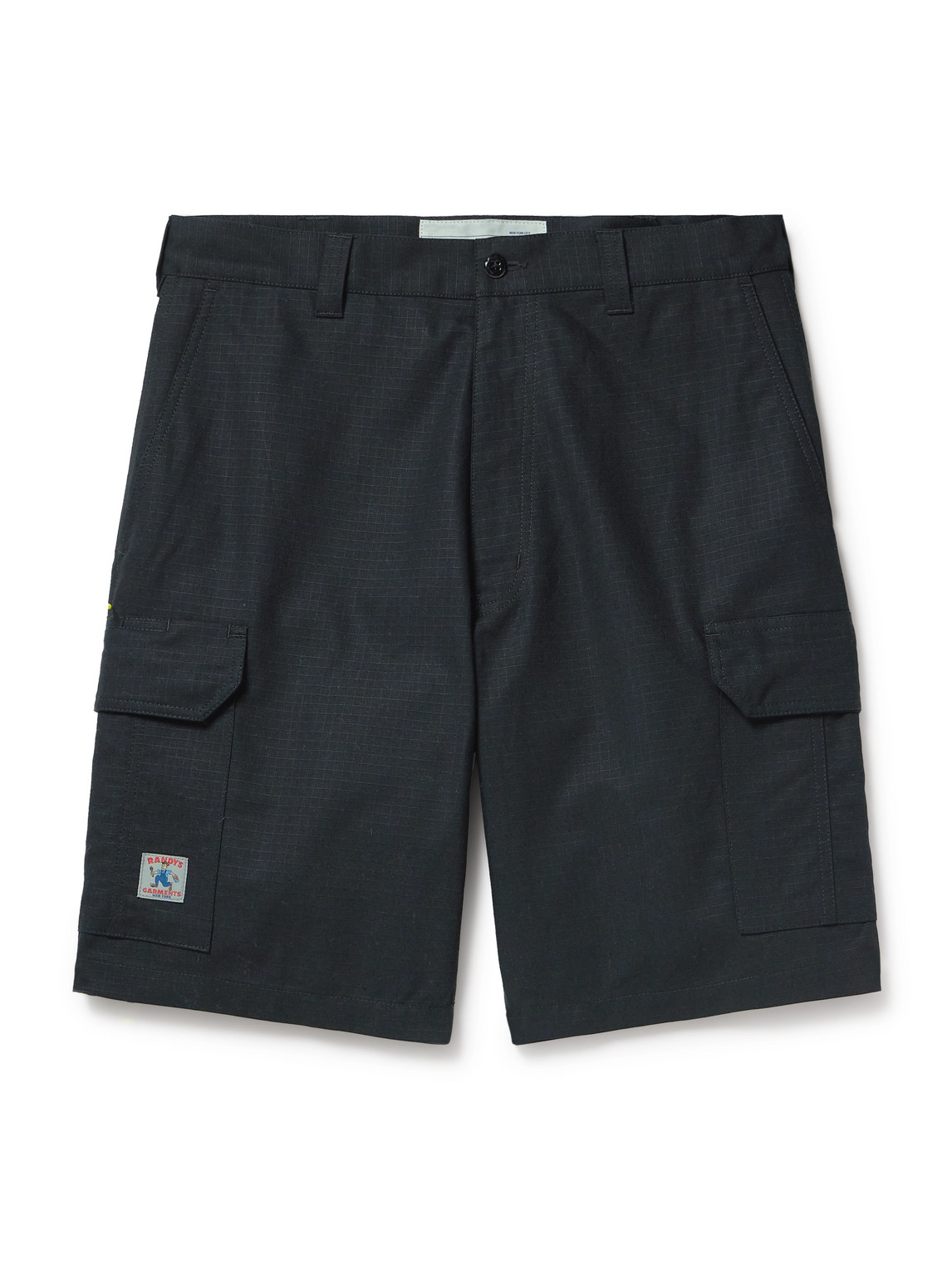 Straight-Leg Logo-Appliquéd Cotton-Ripstop Cargo Shorts