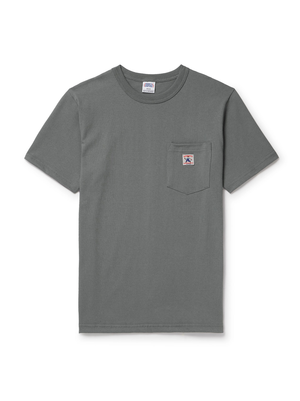 Randy's Garments Kids' Logo-appliquéd Cotton-jersey T-shirt In Grey