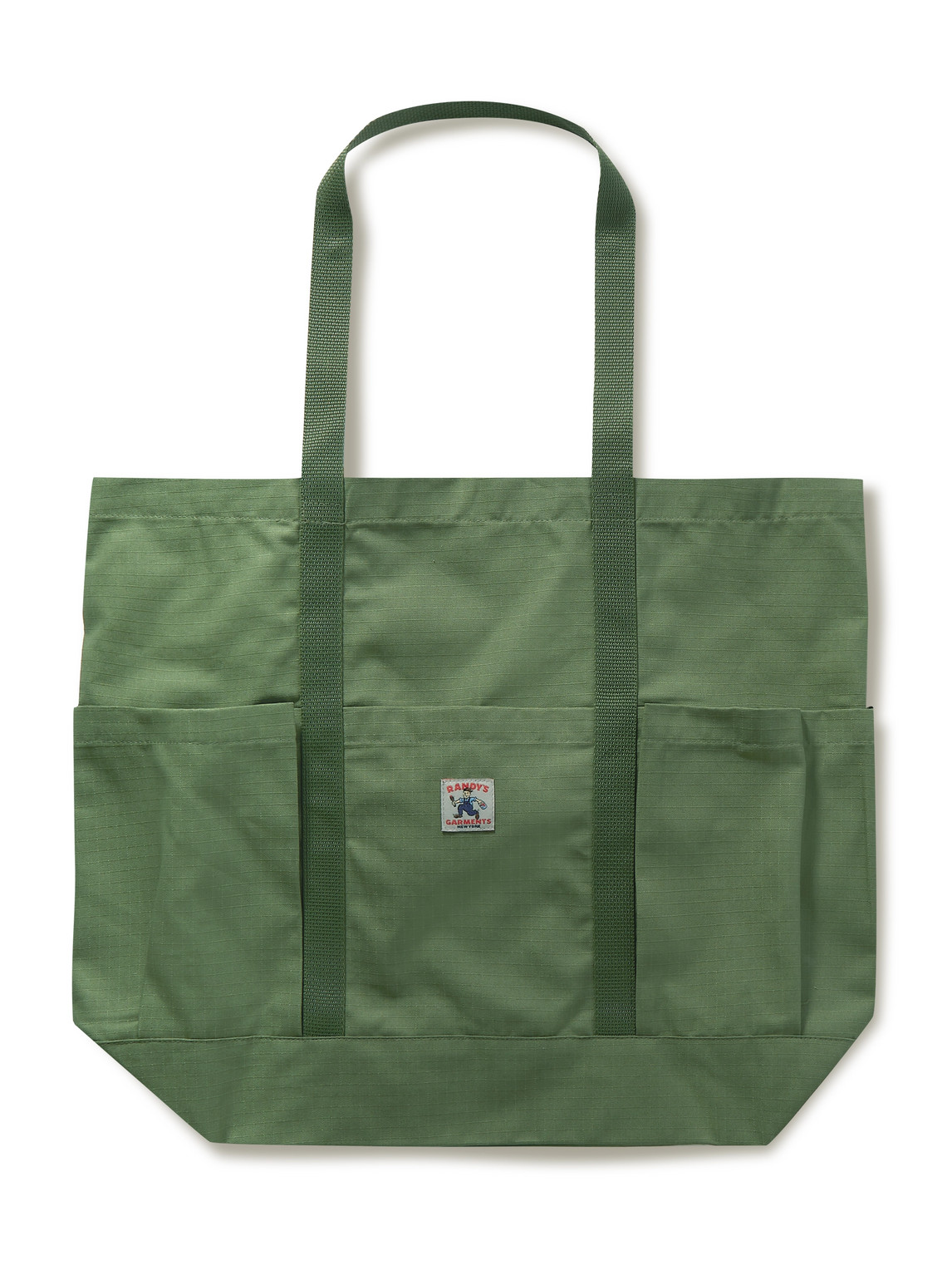 Randy's Garments Logo-appliquéd Cotton-ripstop Tote Bag In Green