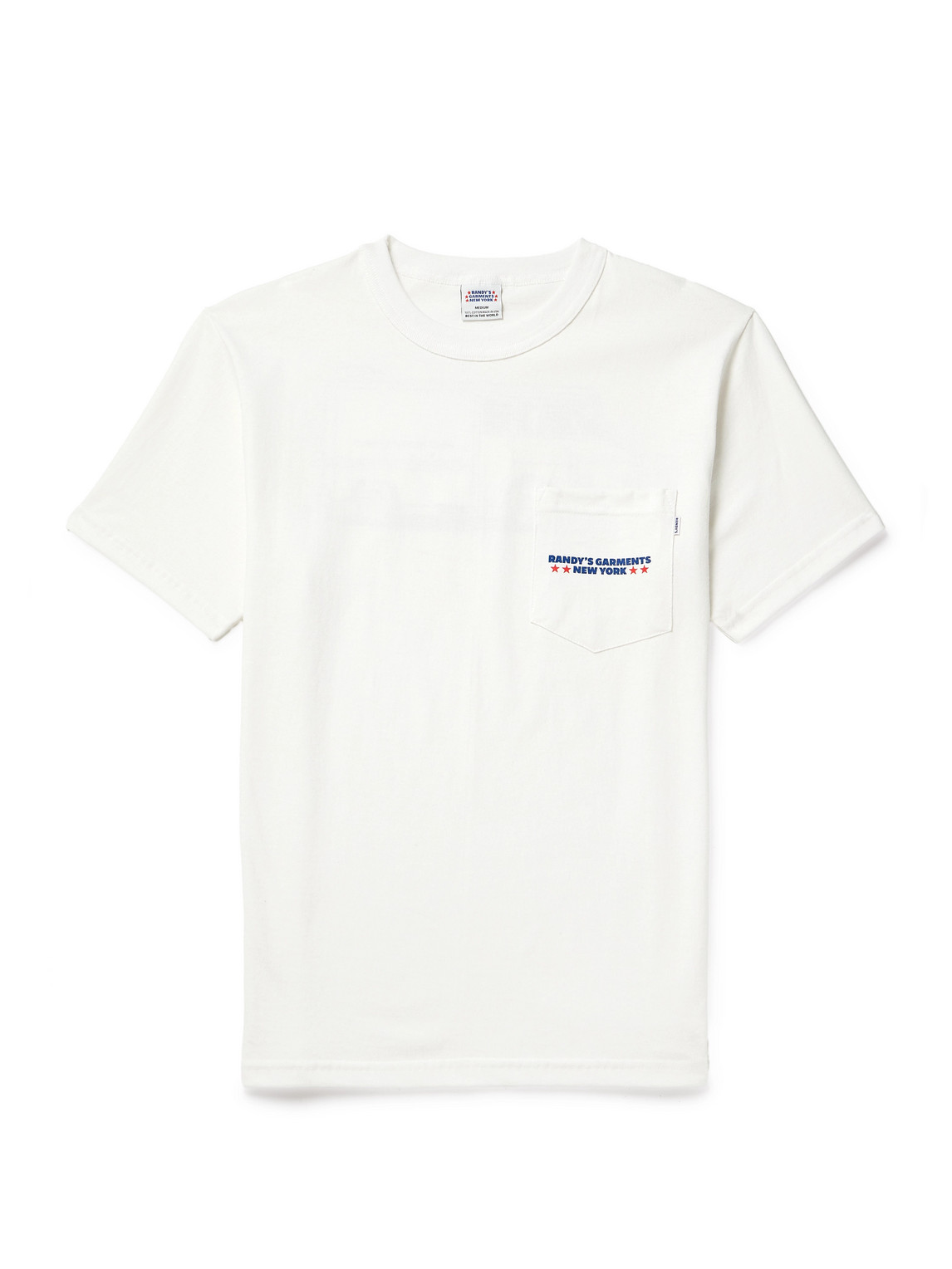 Randy's Garments Logo-print Cotton-jersey T-shirt In White