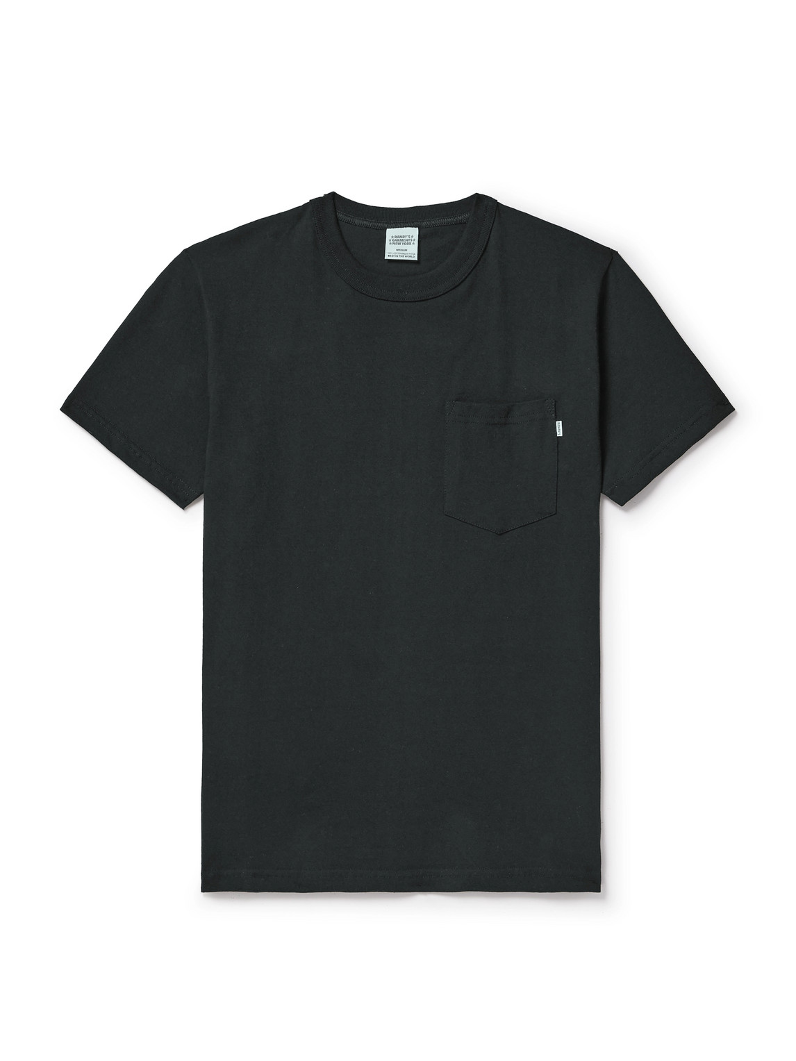 Randy's Garments Cotton-jersey T-shirt In Black