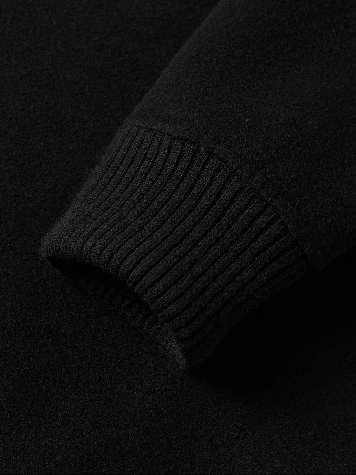 The Row Daxton Cashmere-felt Bomber Jacket In Black