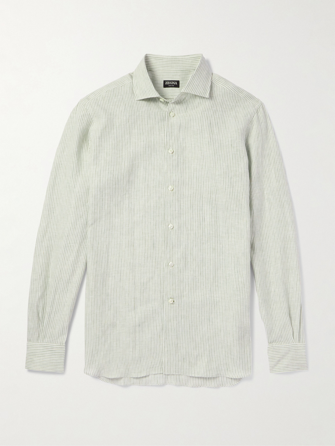 Zegna triped Oasi Linen hirt - Men