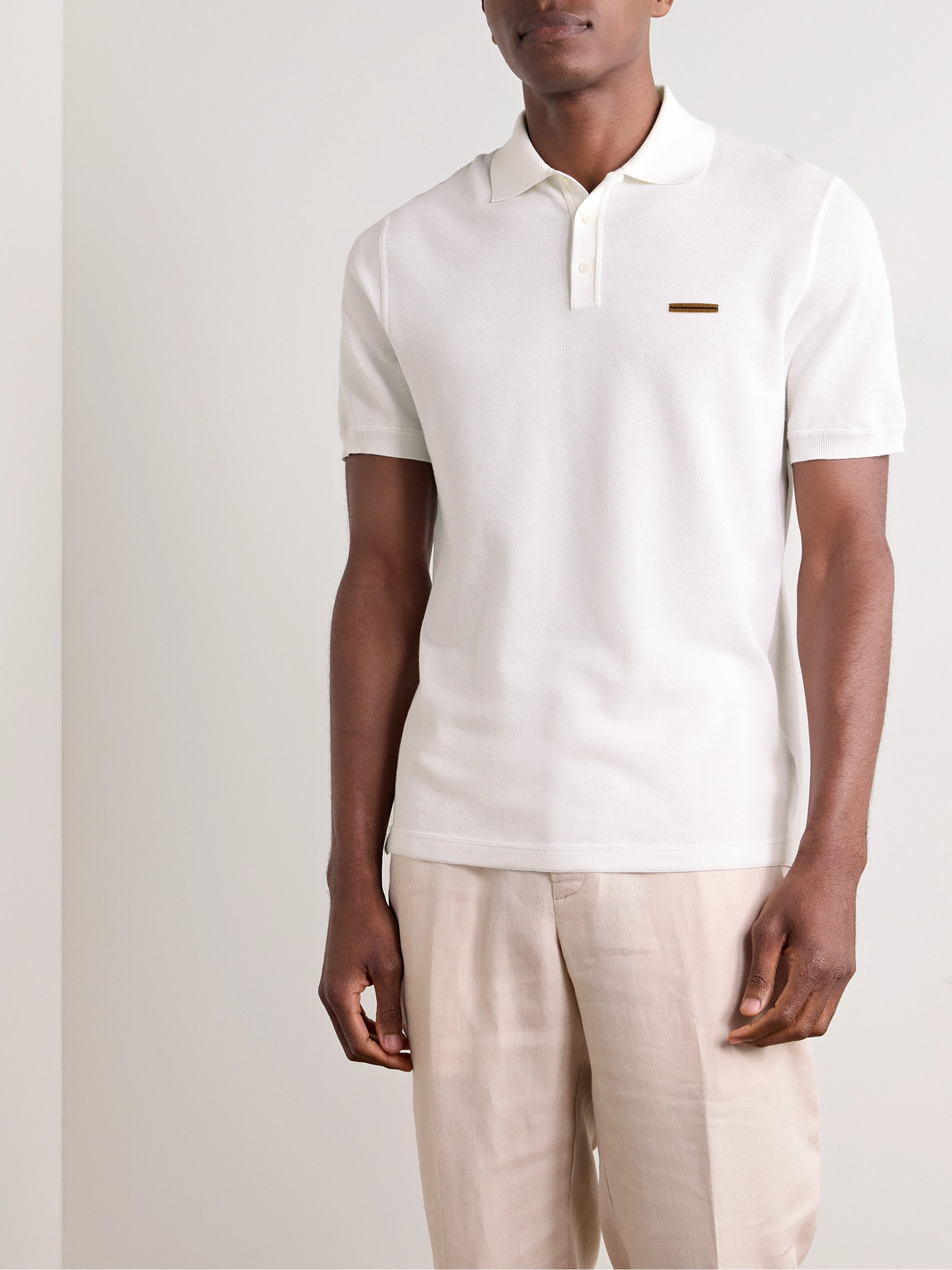 Slim-Fit Cotton-Piqué Polo Shirt