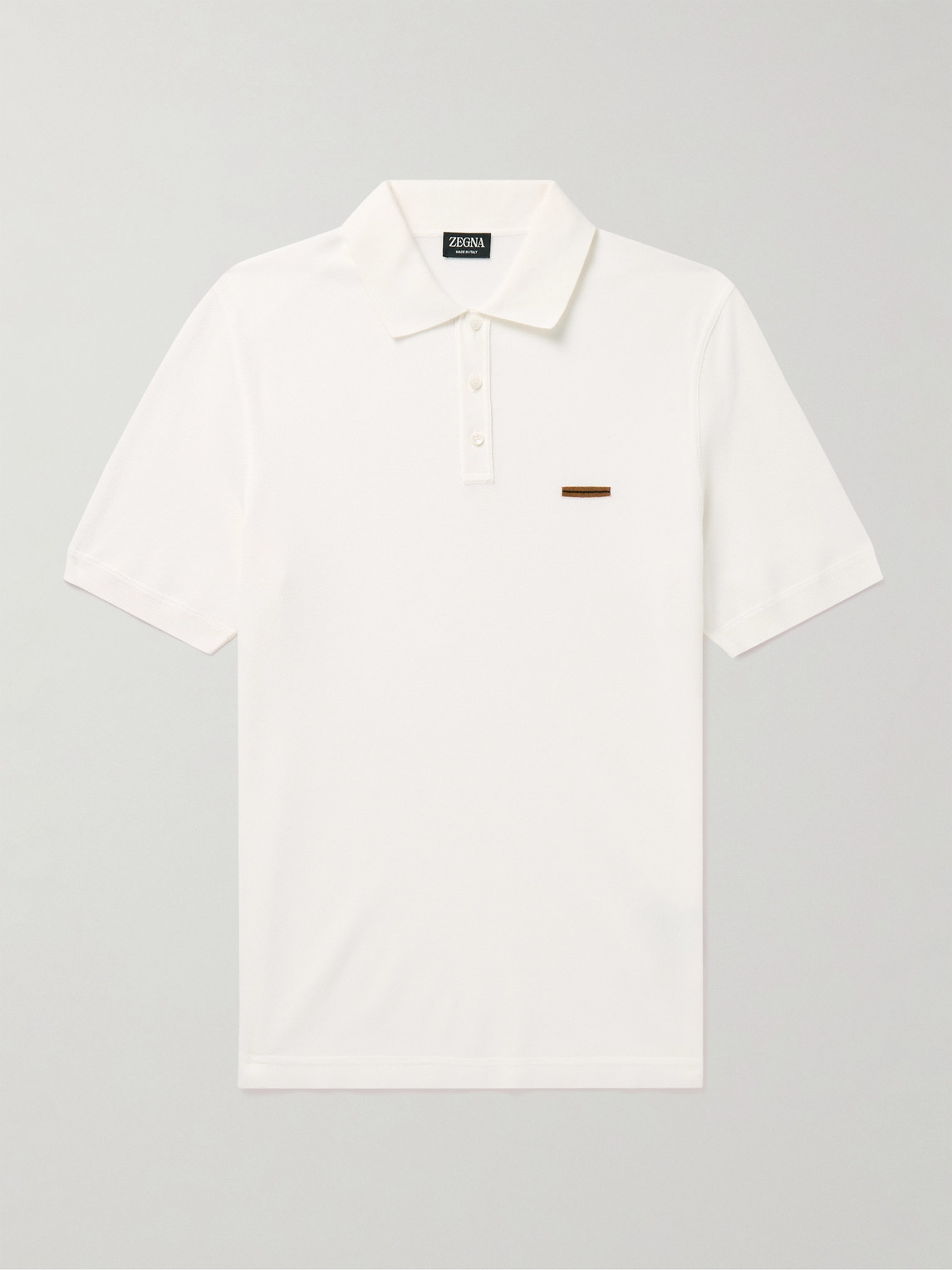 Zegna Slim-Fit Cotton-Piqué Polo Shirt - Men