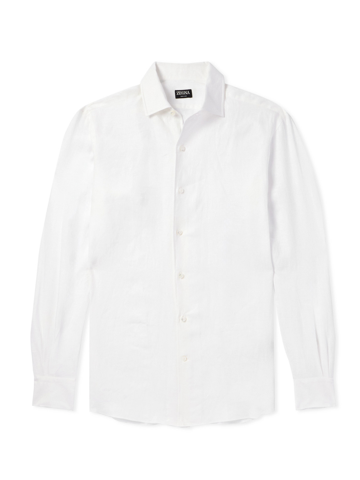 Zegna Oasi Linen Shirt In White