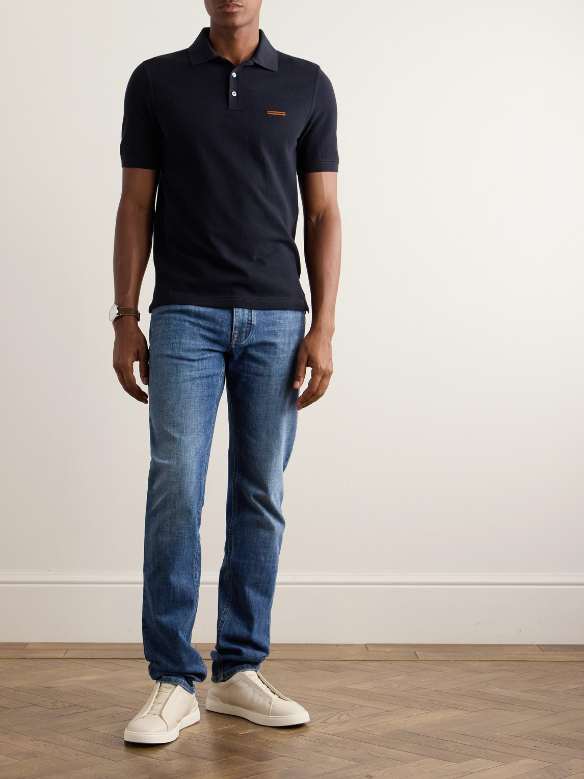 Slim-Fit Cotton-Piqué Polo Shirt — 2
