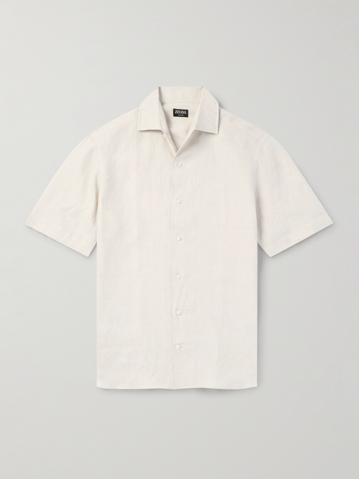 Zegna Zegna - Oasi Linen Shirt - Men - Neutrals - XXL aus 100% Linen in Neutrals