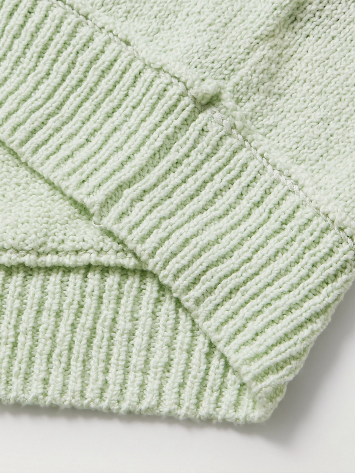  Zegna - Organic Cotton And Silk-blend Sweater - Men - Green - It 50 