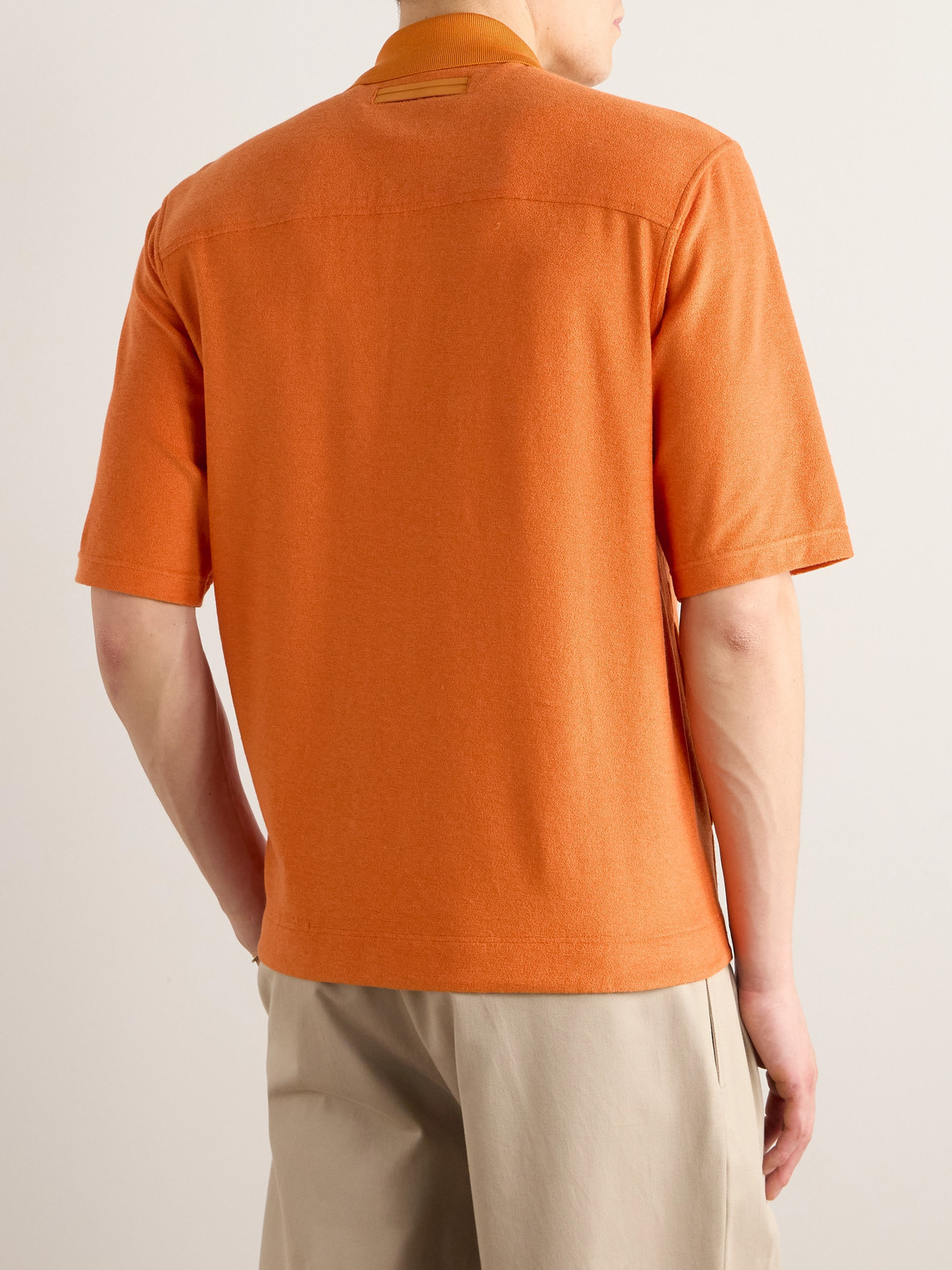 Cotton And Silk-Blend Terry Shirt