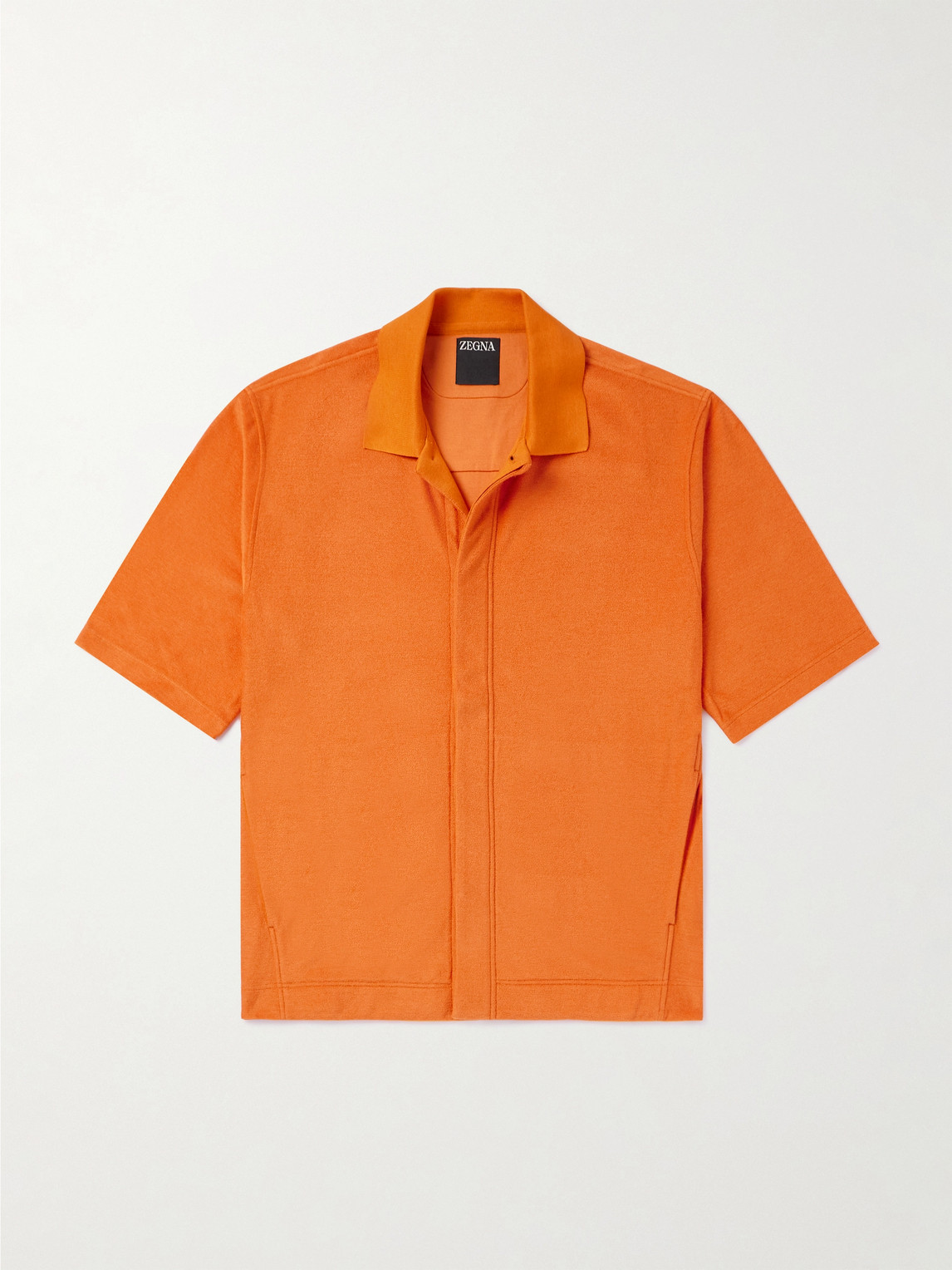 Zegna Cotton and Silk-Blend Terry Shirt - Men