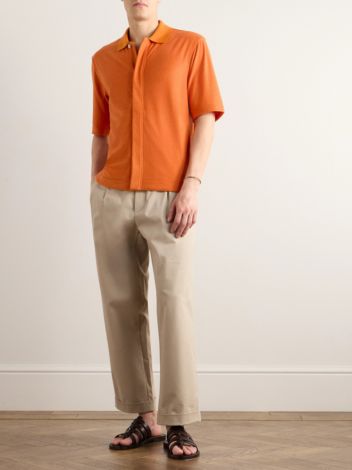 open lace back dress Barry. Wang Orange Formal Shirt for Men Satin Solid Wedding Dress Long Sleeve Shirt, M