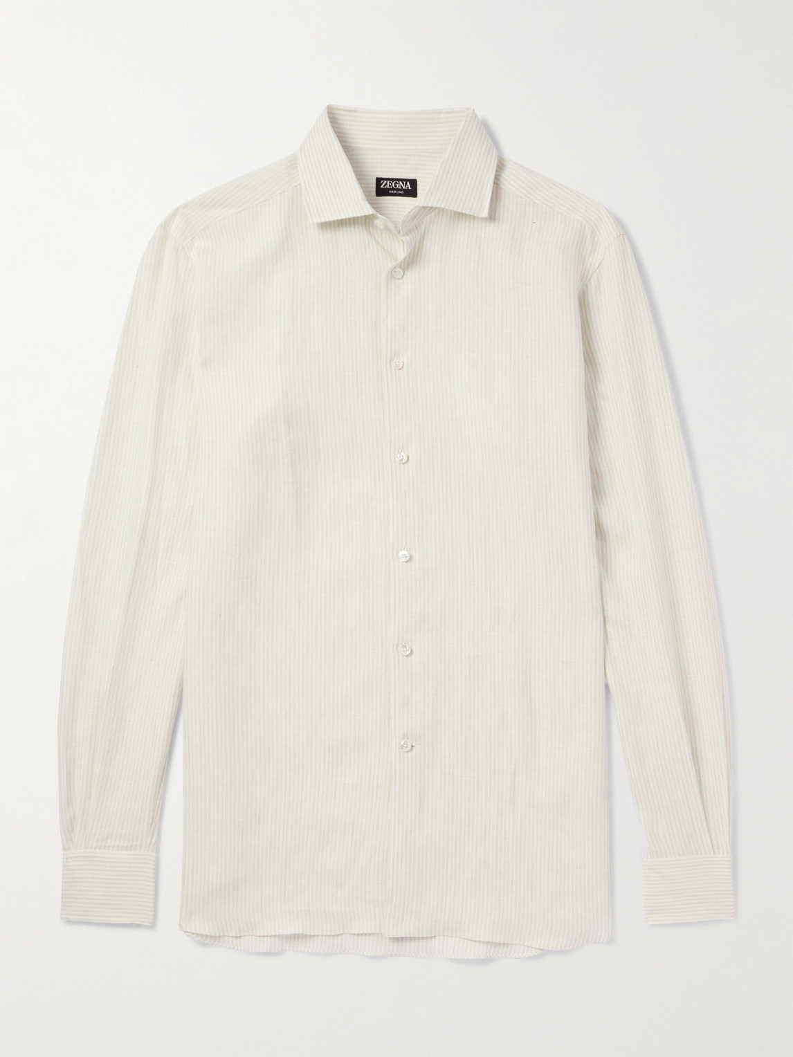 Zegna triped Oasi Linen hirt - Men