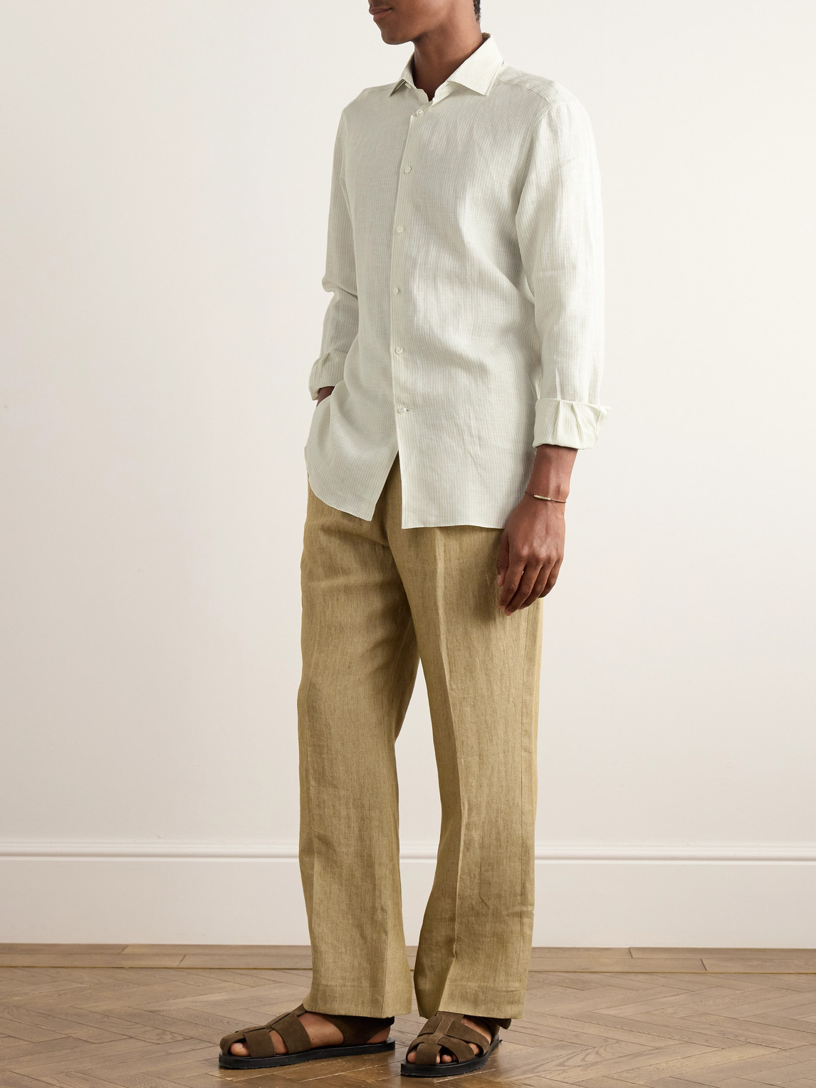 Striped Oasi Linen Shirt — 2