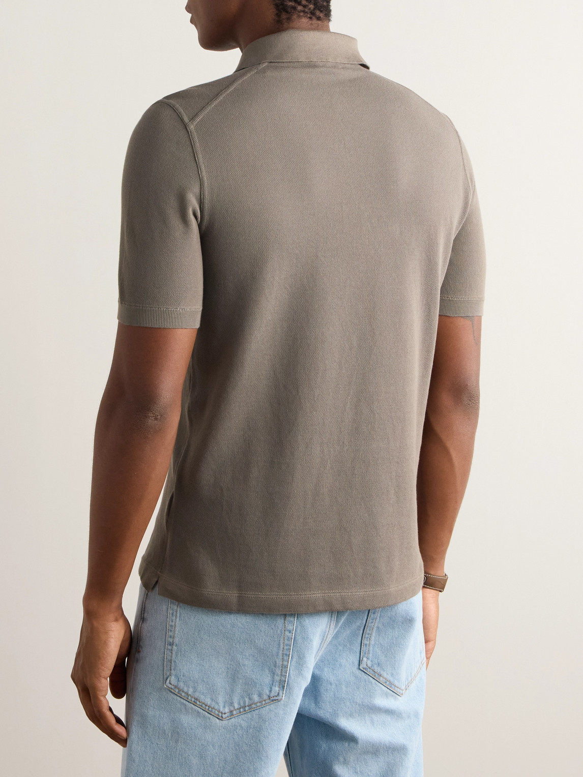 Slim-Fit Cotton-Piqué Polo Shirt