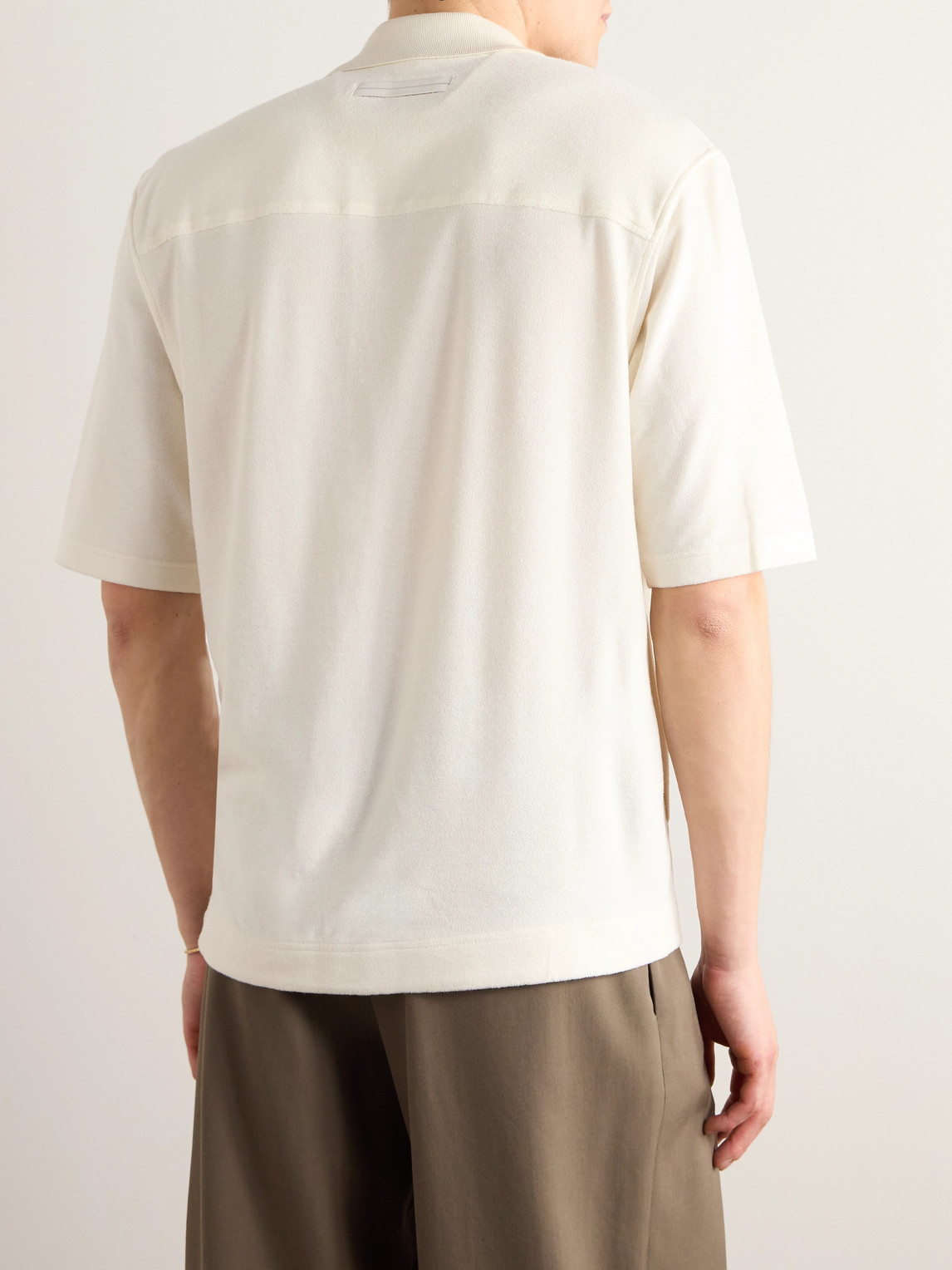 Cotton And Silk-Blend Terry Shirt
