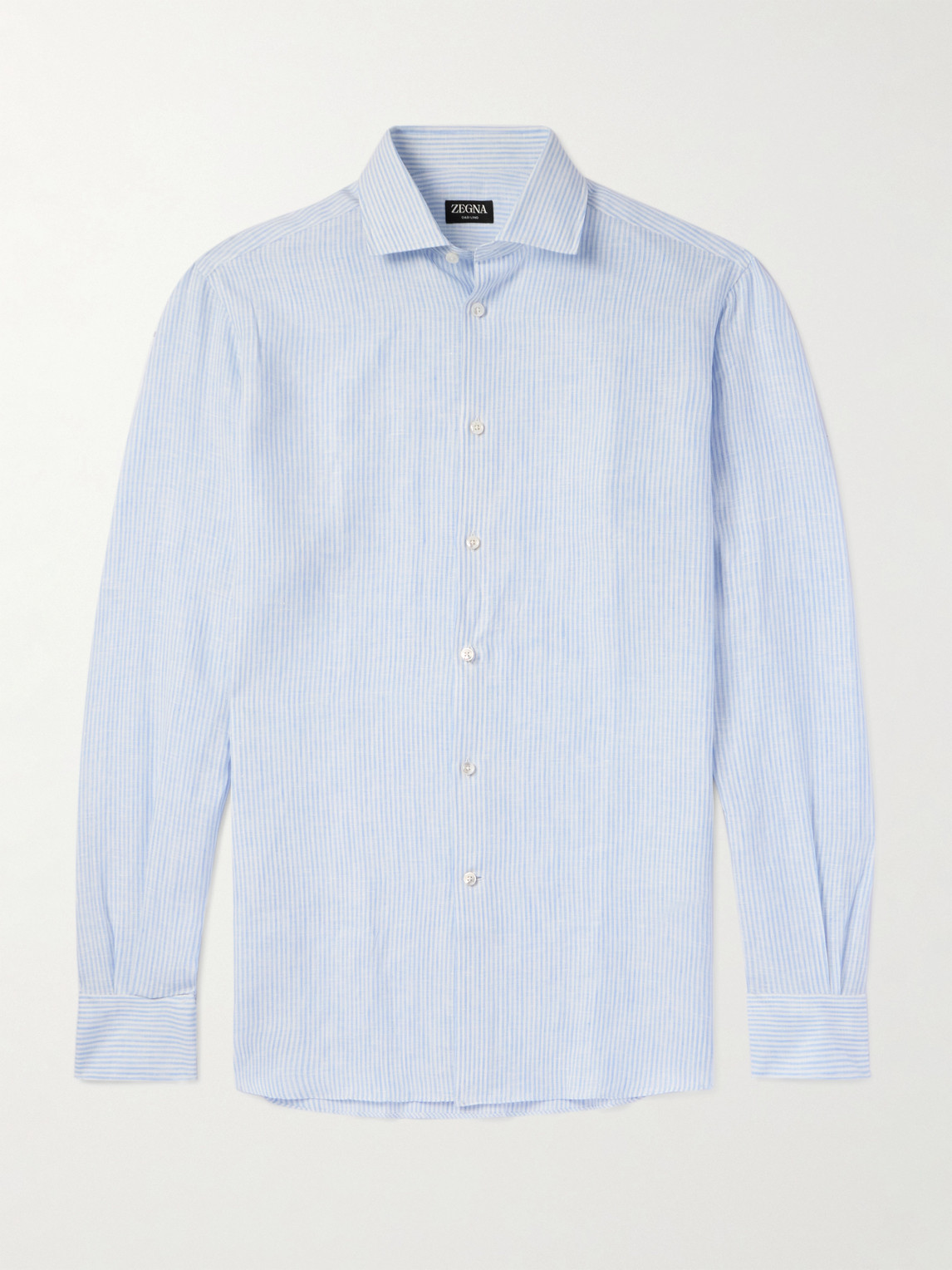 Zegna triped Oasi Linen hirt - Men