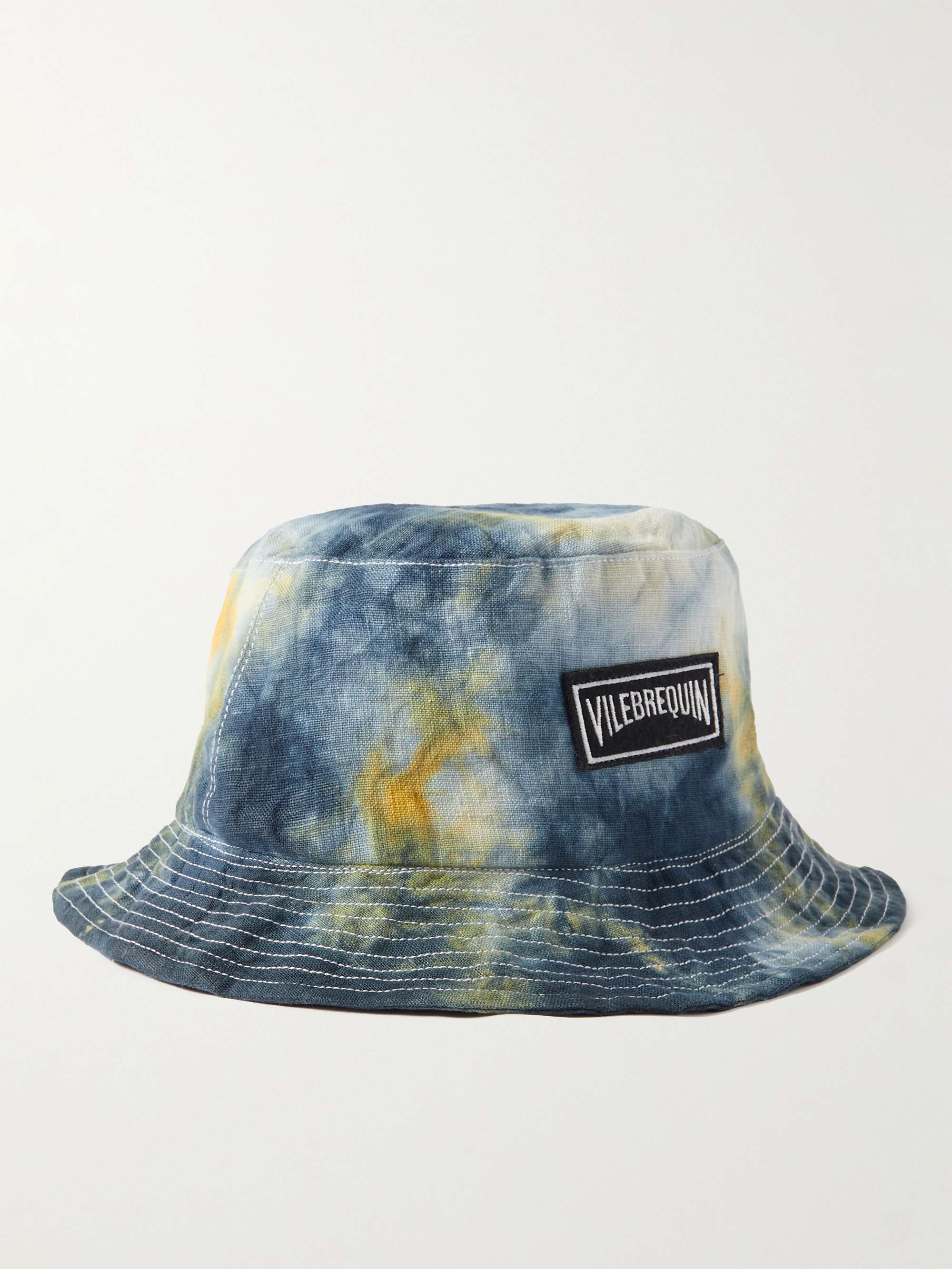 Cappello da pescatore in lino con logo applicato VILEBREQUIN da uomo