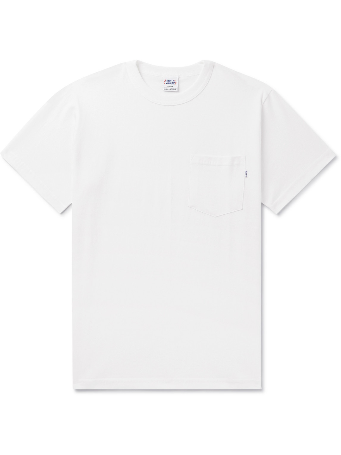 Randy's Garments Cotton-jersey T-shirt In White