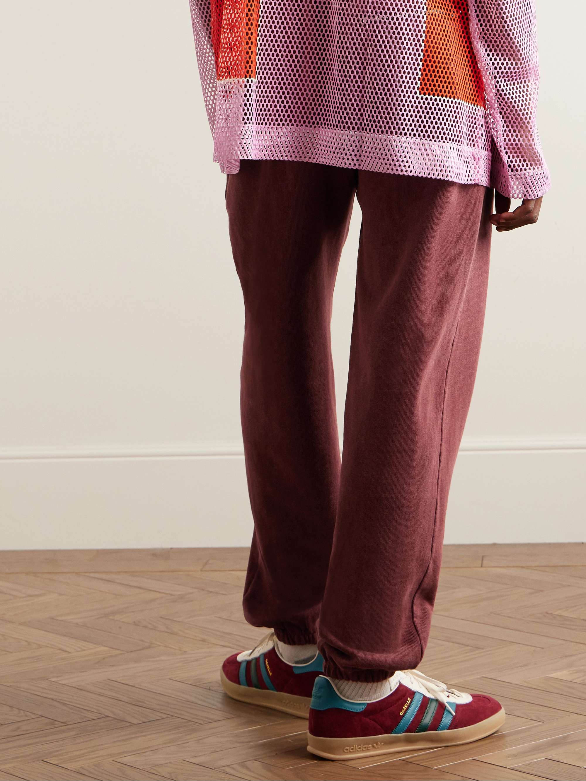 THROWING FITS Tapered LogoEmbroidered CottonJersey Sweatpants for Men