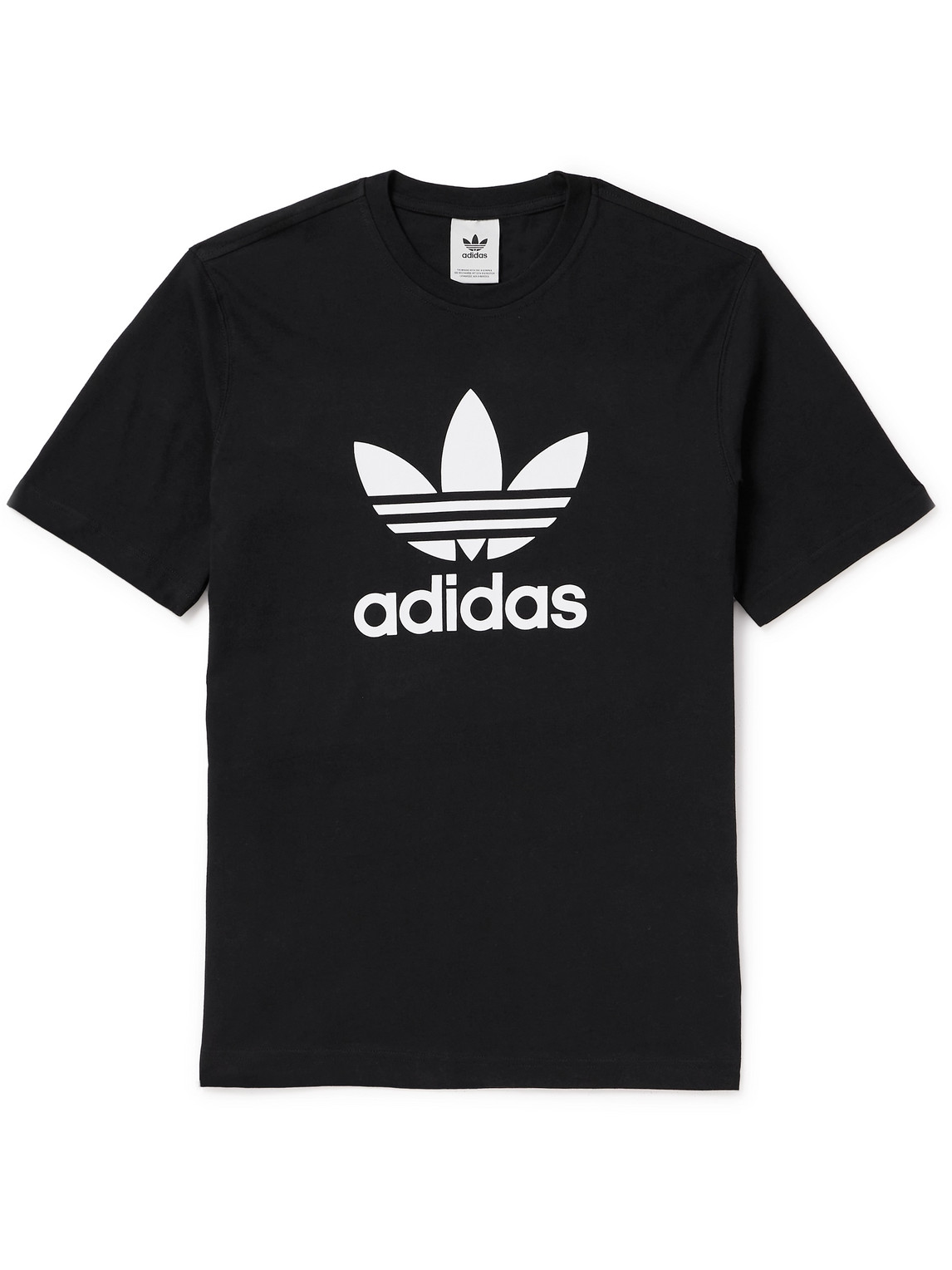 Adidas Originals Logo-print Cotton-jersey T-shirt In Black