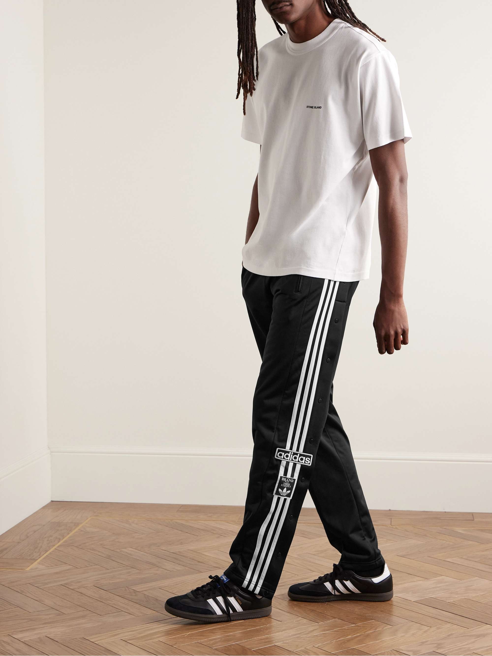 THE UPSIDE Franca striped organic cotton-jersey track pants | NET-A-PORTER