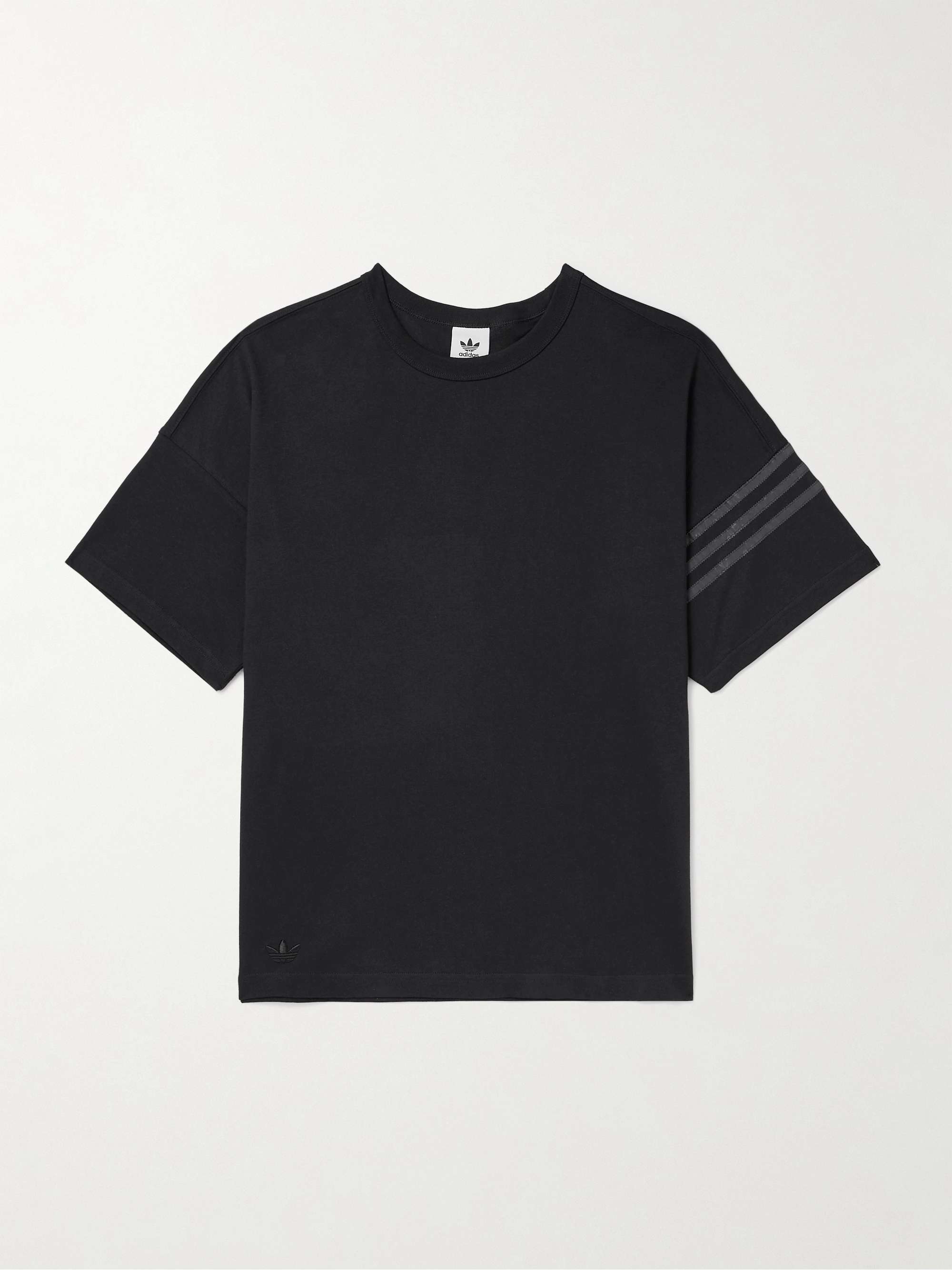 ADIDAS ORIGINALS Neuclassic Oversized Striped Denim T-Shirt for Men ...