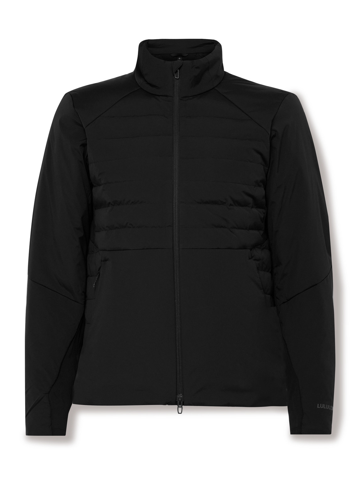Lululemon Down For It All Quilted Primaloft Glyde™ And Stretch-jersey Down Jacket In Black