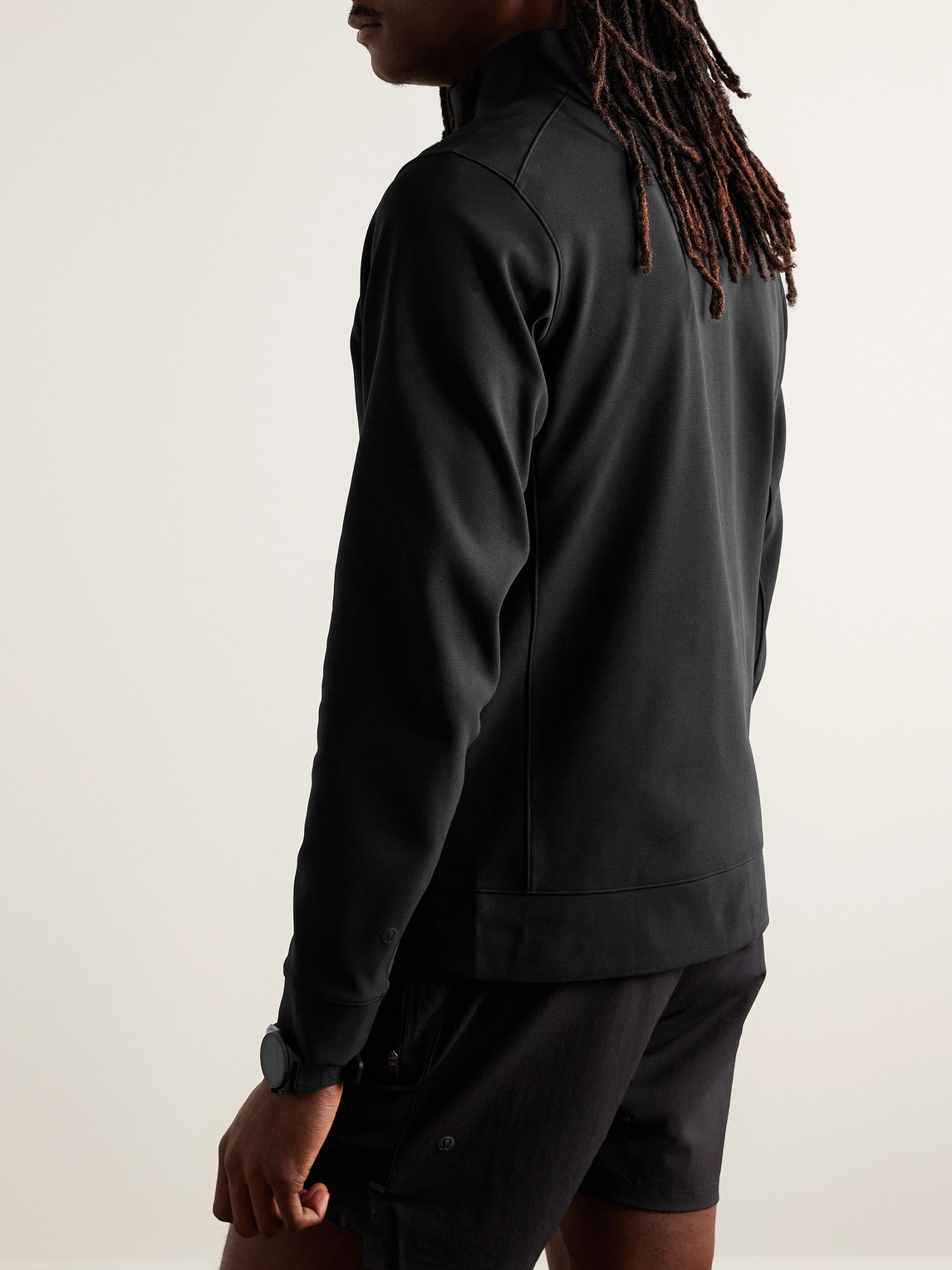 Shop Lululemon Soujourn Warpstreme™ Golf Jacket In Black