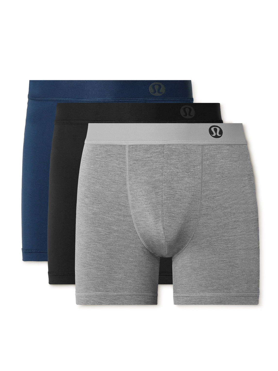 Lululemon Always In Motion Three-pack Stretch-modal Jersey Boxer Briefs In Multi