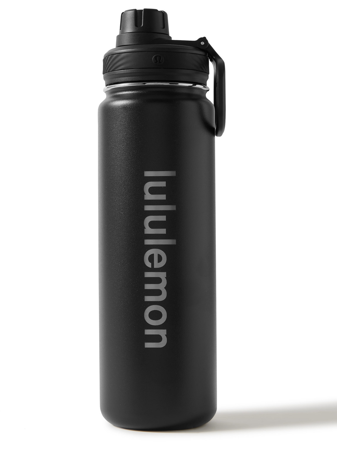 Lululemon Back To Life Logo-print Stainless Steel Water Bottle, 710ml In Black