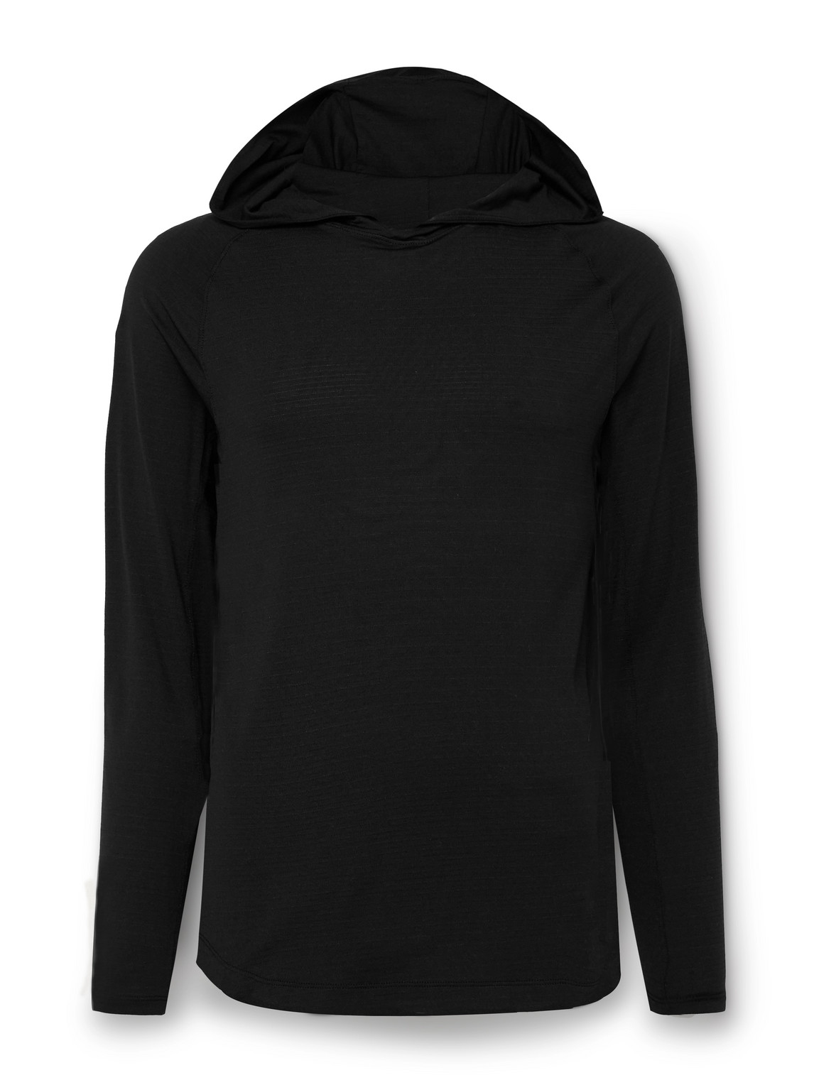 Lululemon License To Train Stretch Recycled-jersey Hoodie In Black