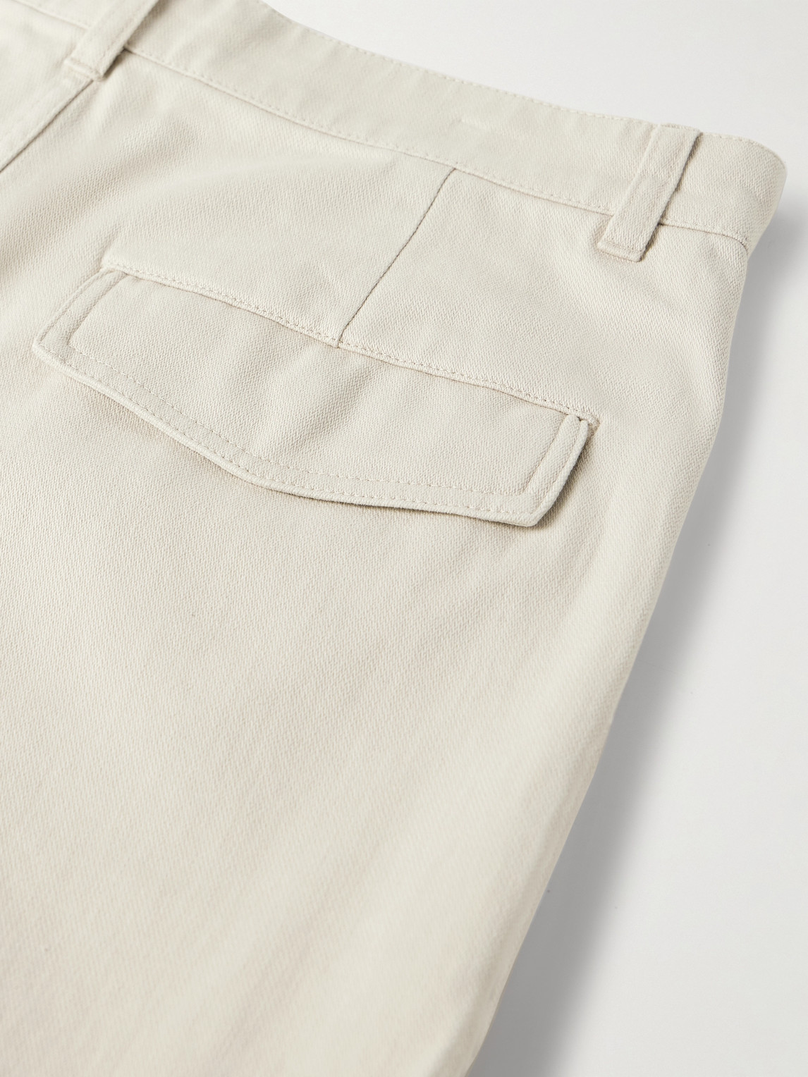 Shop Acne Studios Patsony Straight-leg Cotton-blend Cargo Trousers In White
