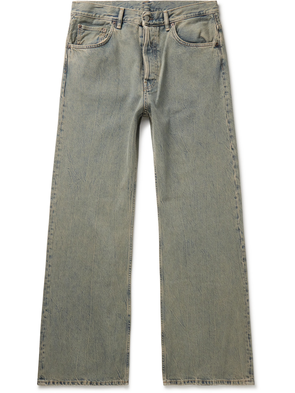 Shop Acne Studios 2021m Wide-leg Jeans In Blue