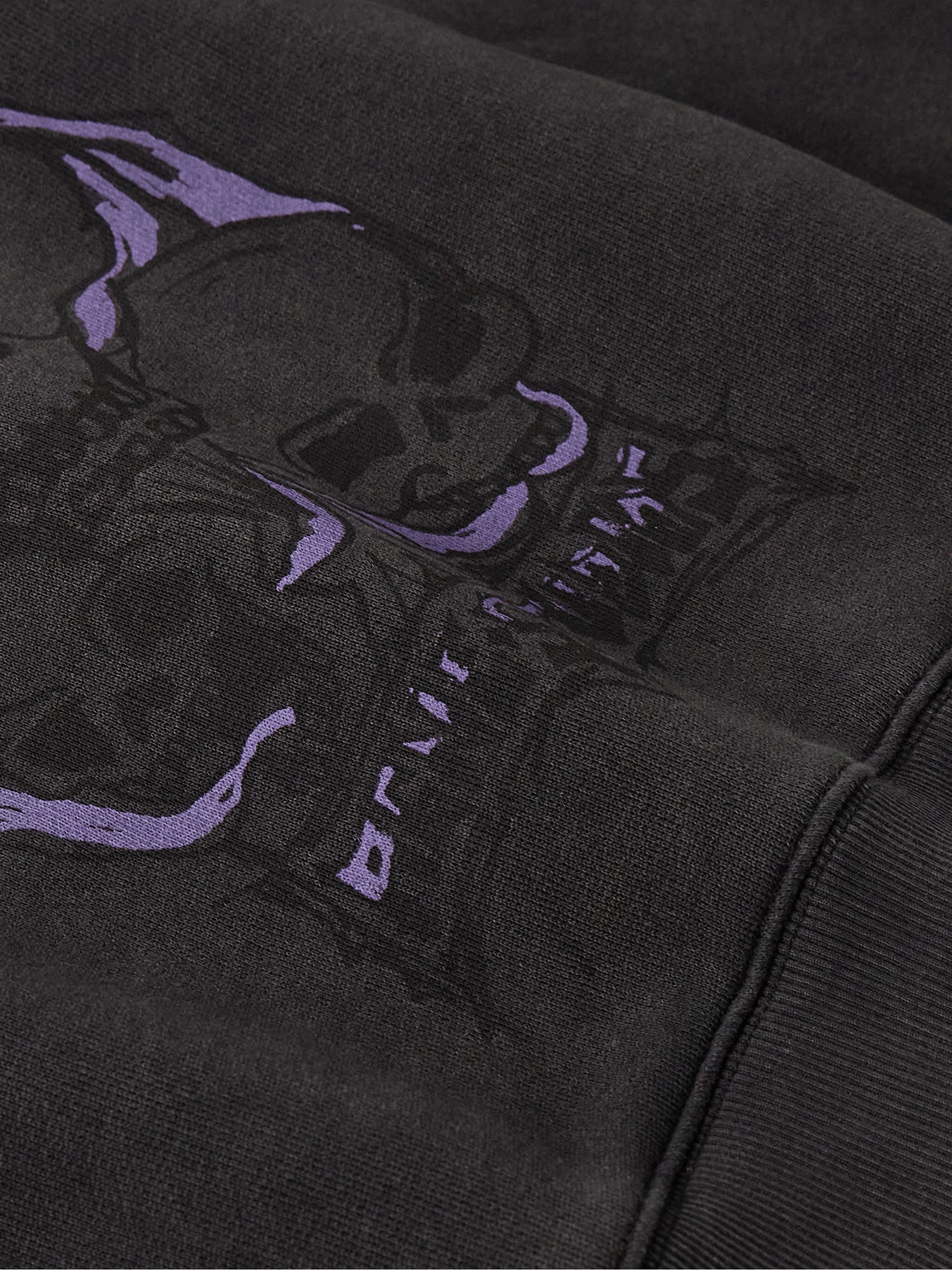 Shop Acne Studios Fester H Logo-print Cotton-jersey Hoodie In Black