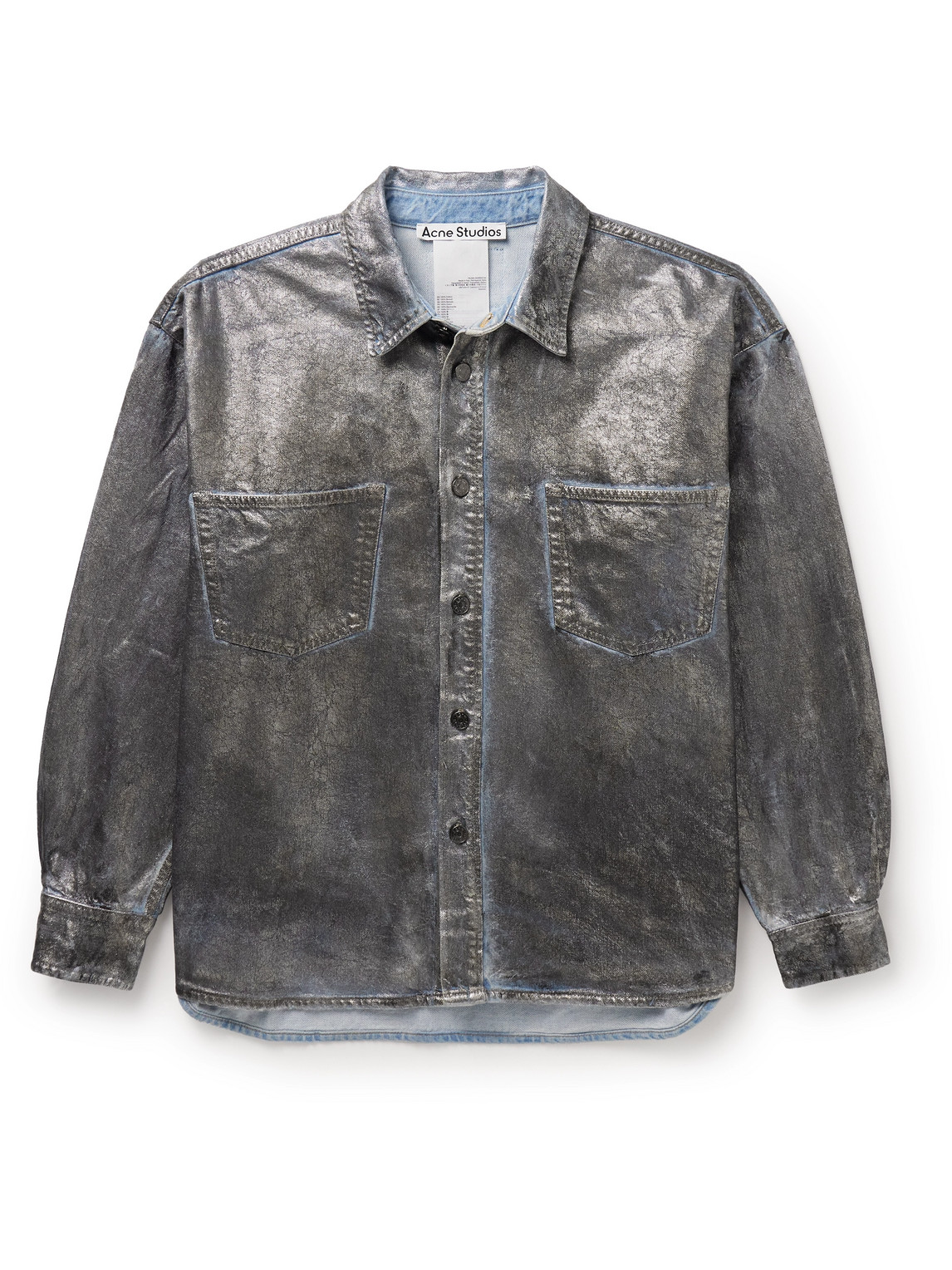 Santo Lunar Coated-Denim Shirt