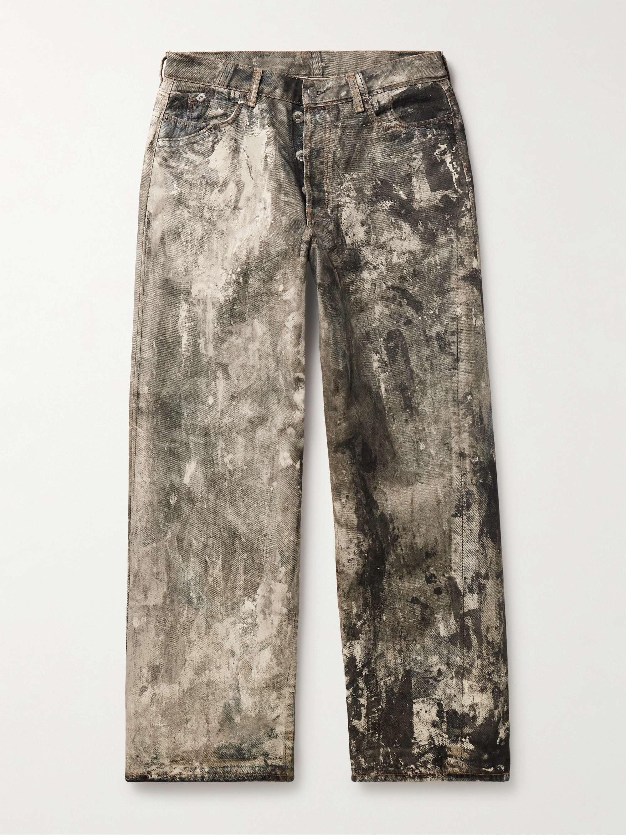 Buy QBOMen's Hip-hop Embroidered Printed Baggy Denim Jeans Pants Trousers  Online at desertcartINDIA