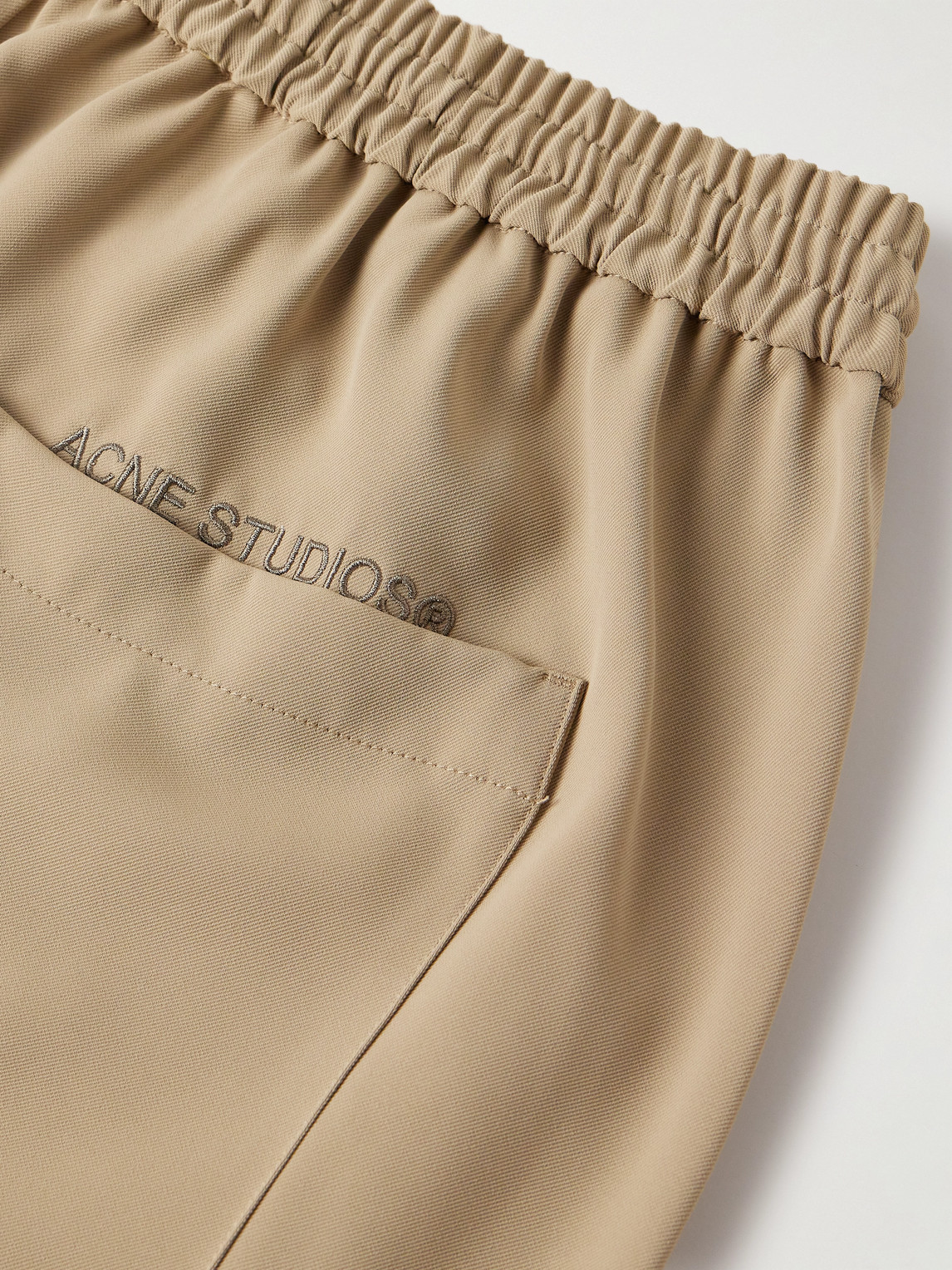 Shop Acne Studios Prudenta Wide-leg Twill Trousers In Neutrals