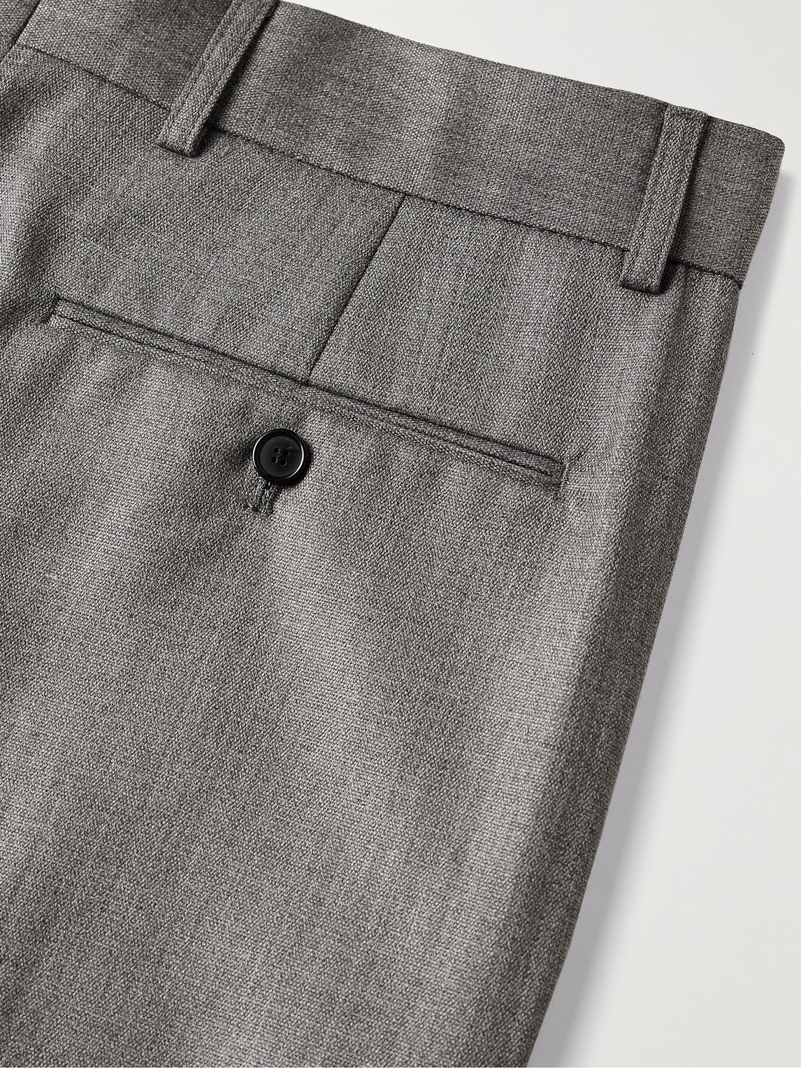 Shop Acne Studios Philly Slim-fit Straight-leg Woven Trousers In Gray