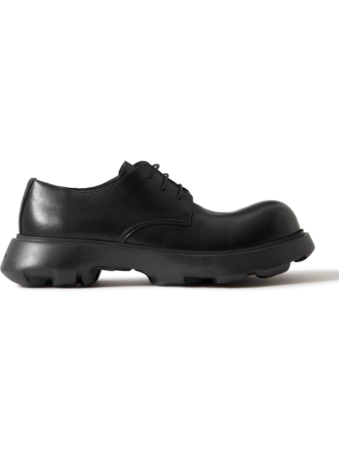 Acne Studios Leather Derby Shoes In Black