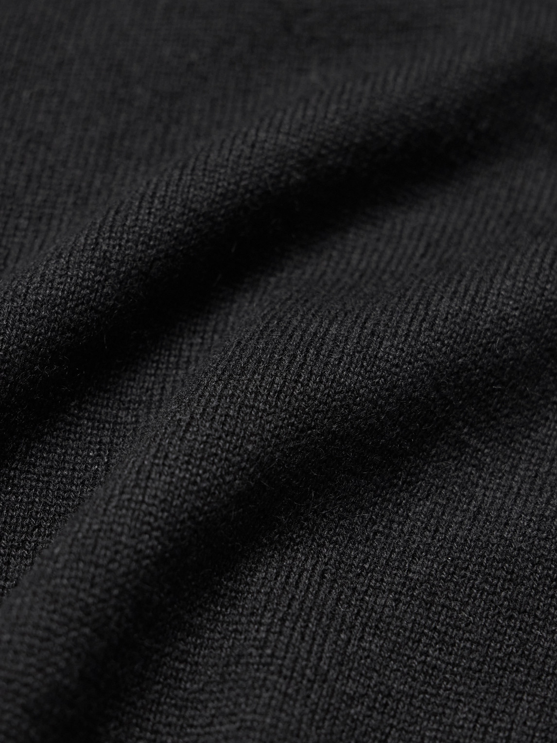 Shop Auralee Cashmere And Silk-blend Polo Shirt In Black