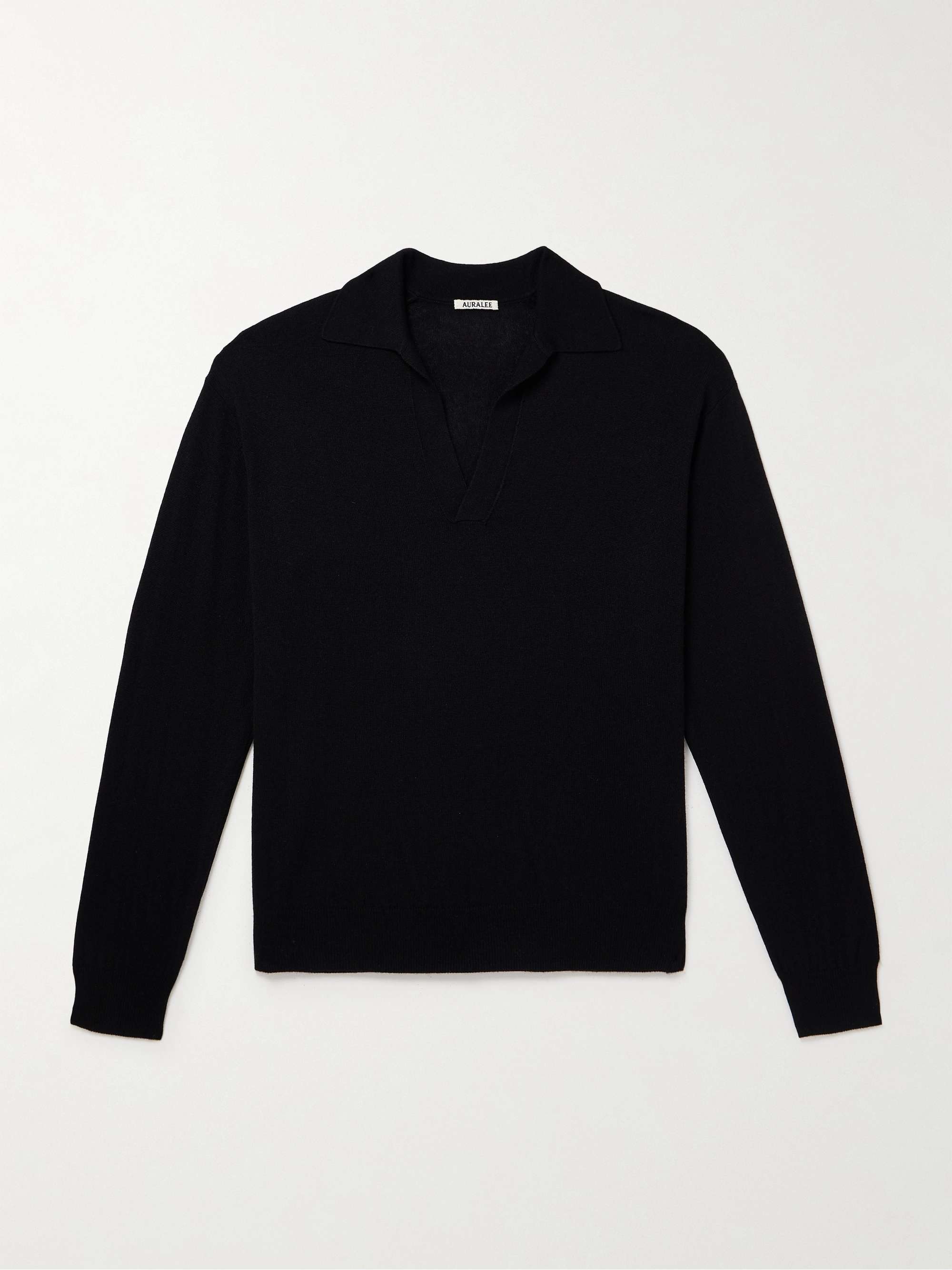 AURALEE Cashmere and Silk-Blend Polo Shirt for Men | MR PORTER